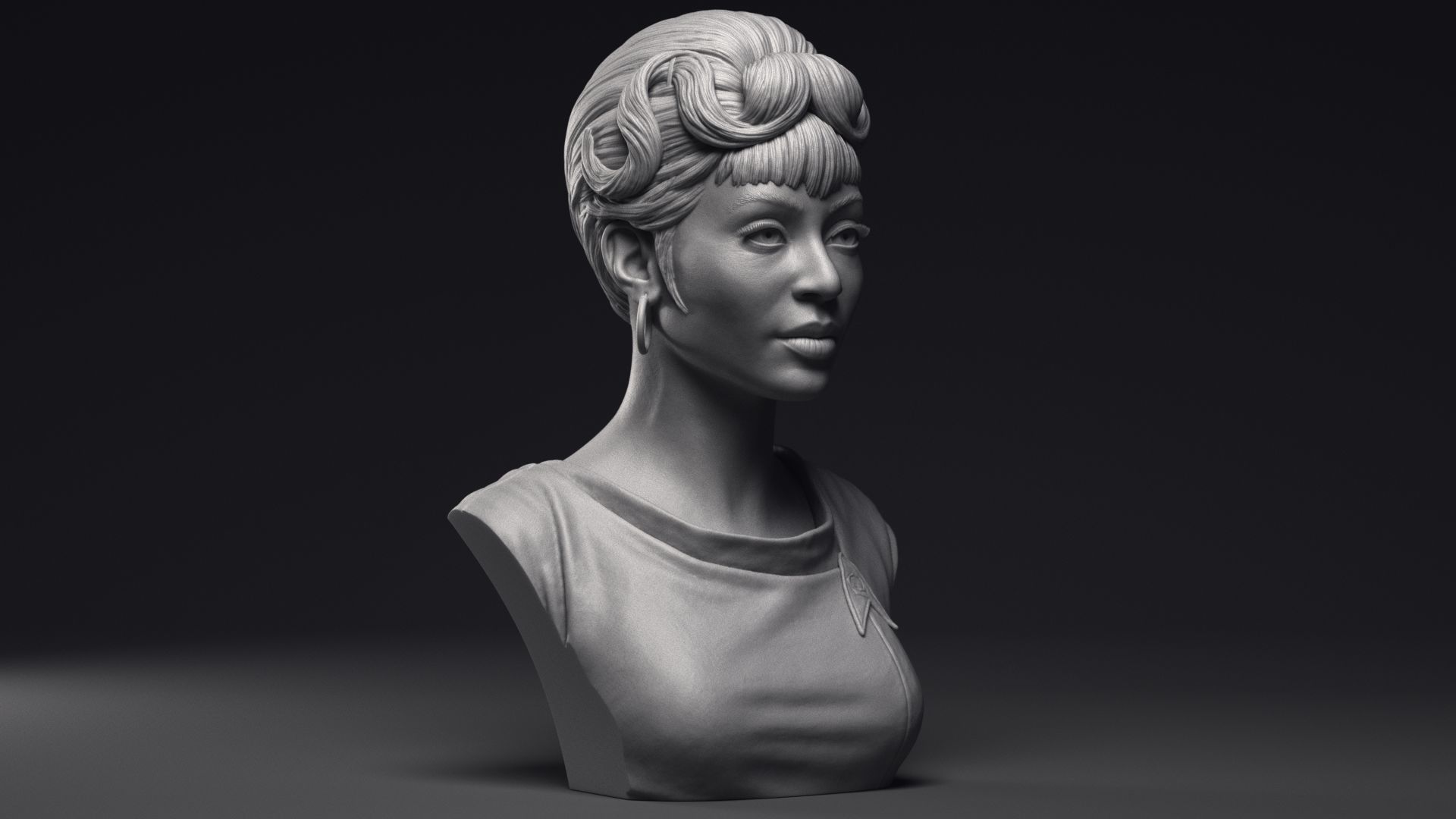 Nichelle Nichols As Nyota Uhura Bust Printable 3D Model 3D Model 3D Nichelle Nichols As Nyota Uhura Bust Printable 3D Model 3D Model 3D