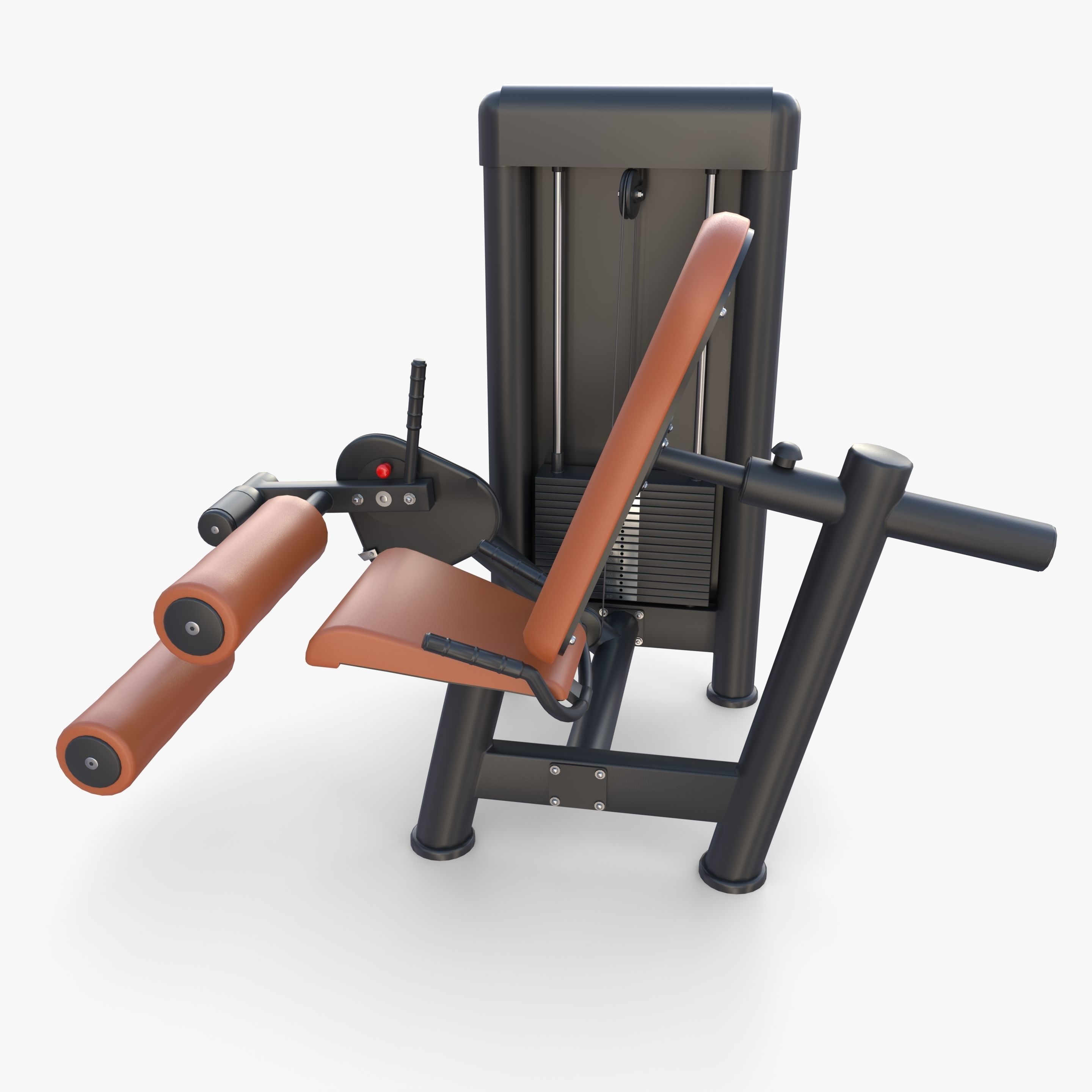 Leg curling machine 3D model CGTrader
