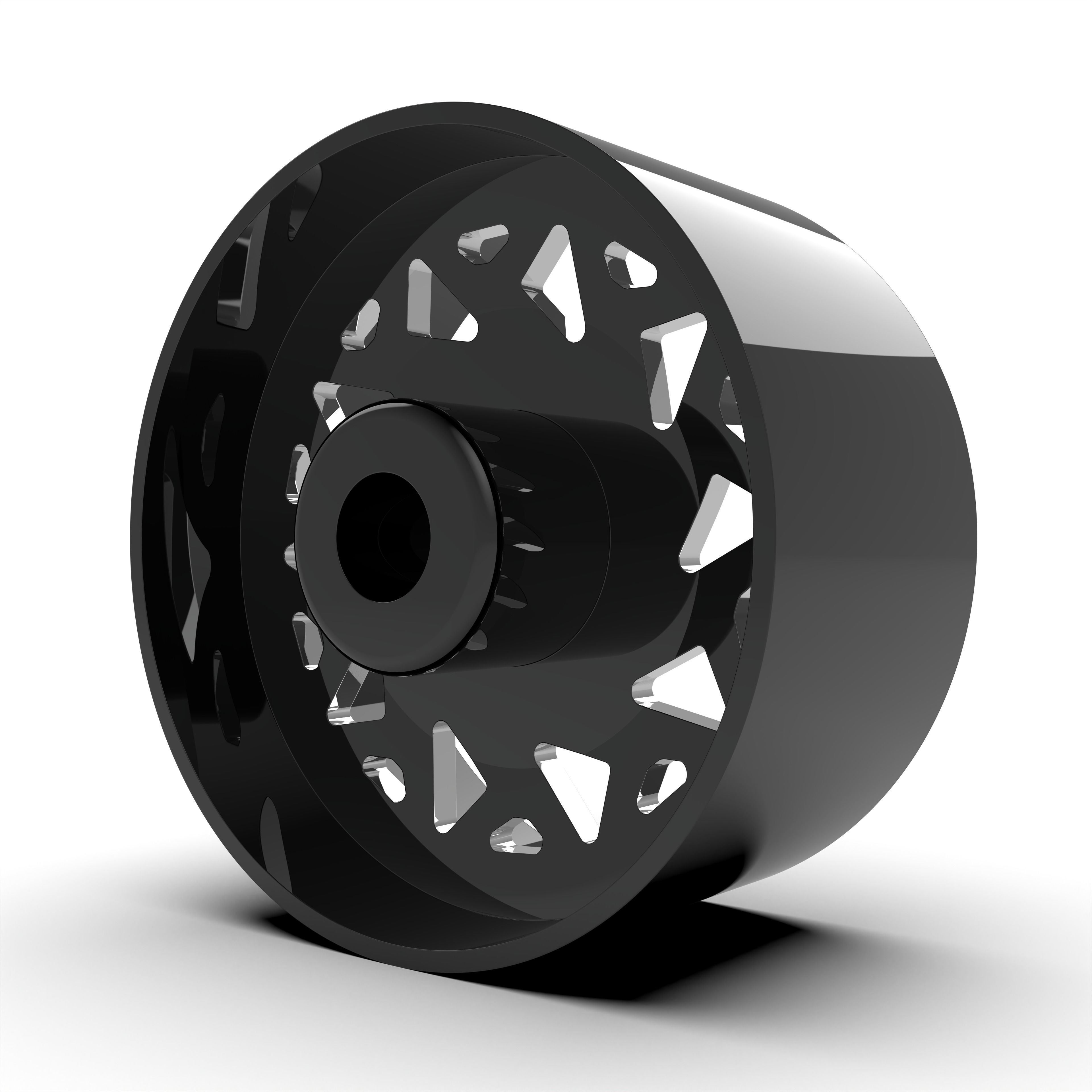 CEN Racing American Force H01 Contra Wheels - Red With Black Caps For 2.6" Tires
