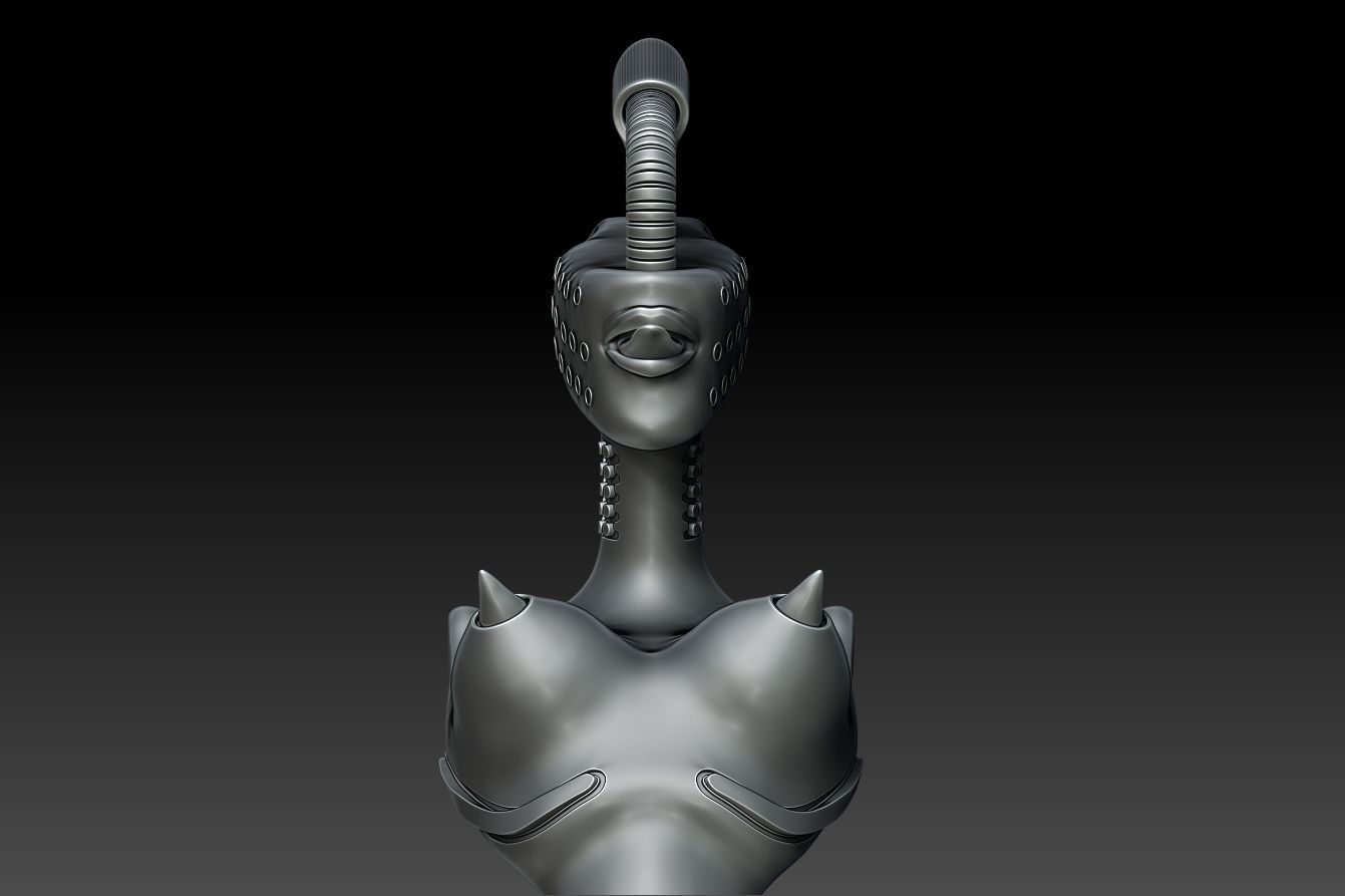 Korn Microphone Stand By H R Giger High Poly 3D Model 3D model CGTrader