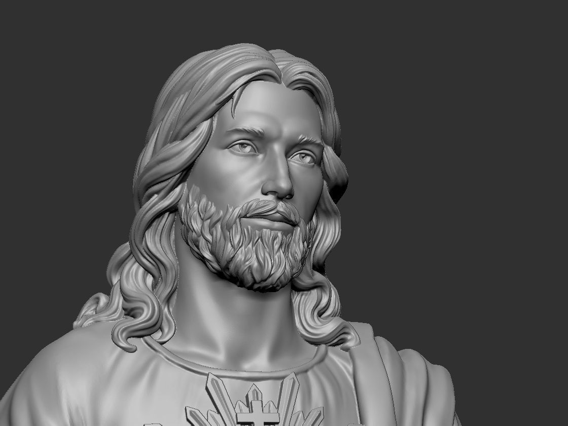 Jesus statue 3D model 3D printable CGTrader