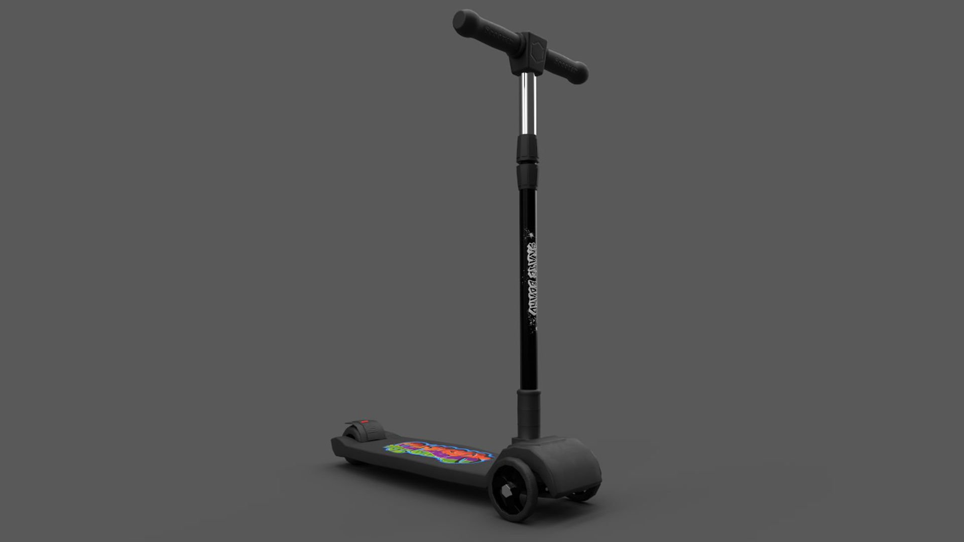 Kick Scooters Actions 3D model animated rigged CGTrader
