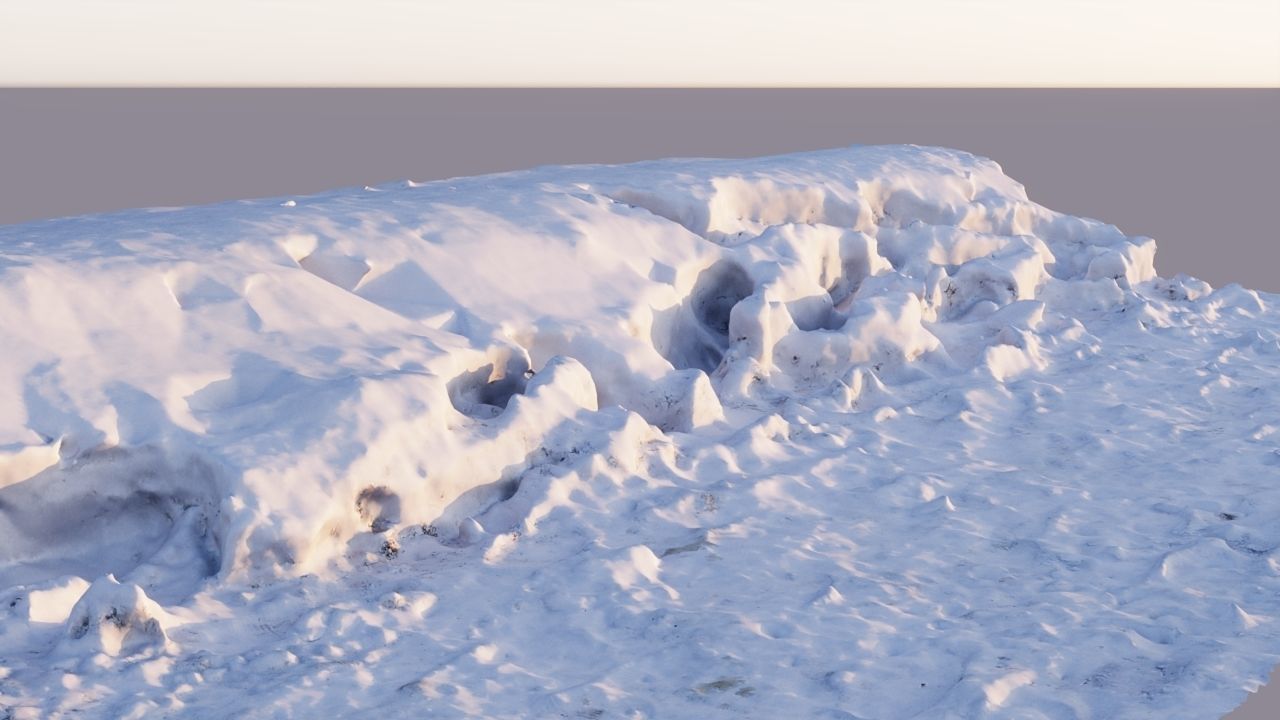 Snow scan 3d model 3D model | CGTrader