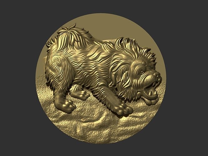 Tibetan mastiff 3D model 3D printable | CGTrader
