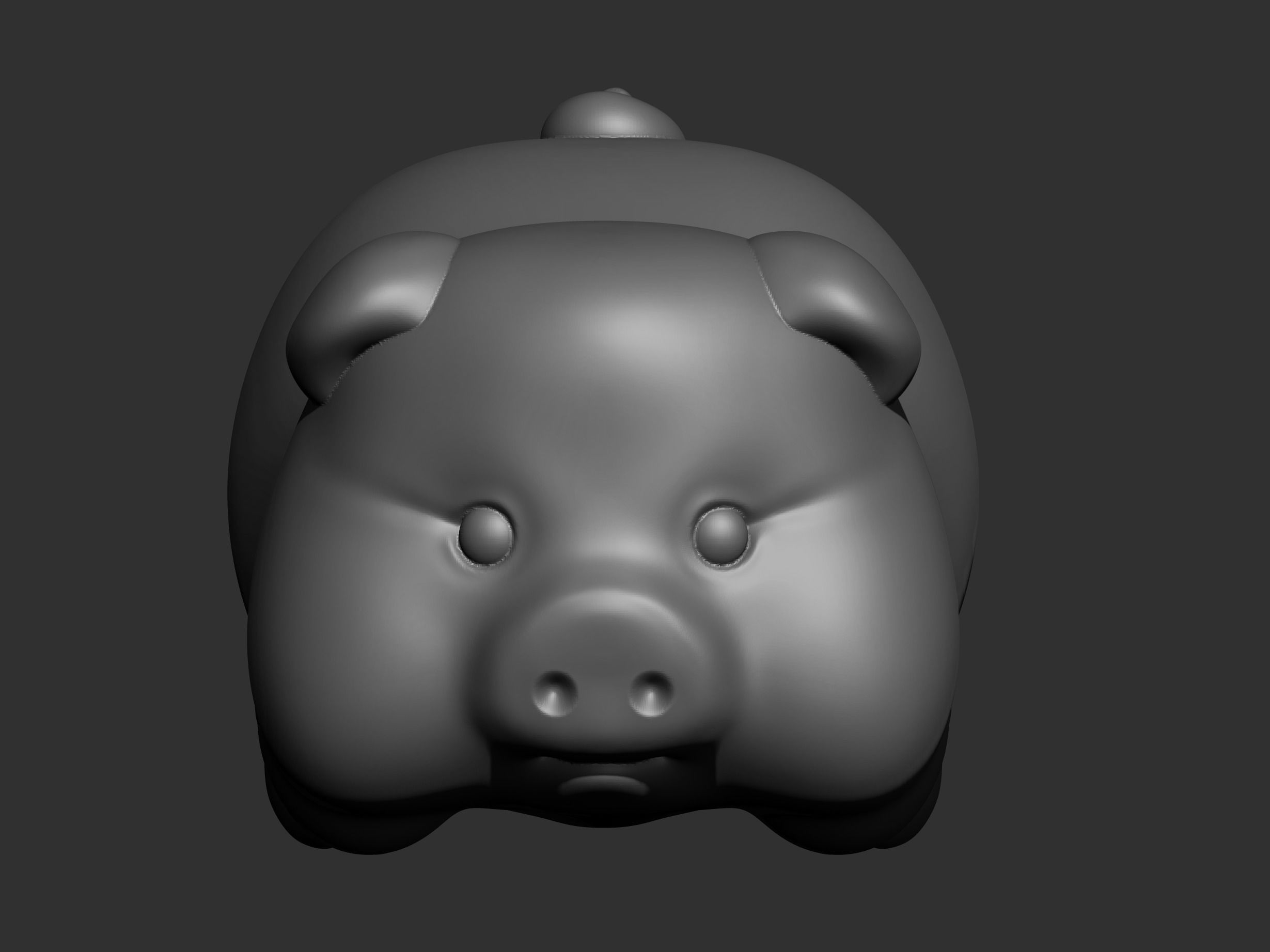 pig cute 3D model 3D printable | CGTrader