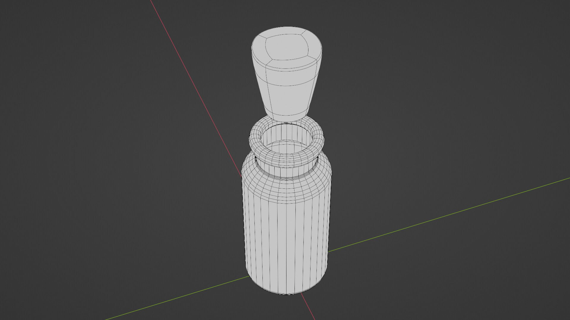 3D model Laboratory Medical Glass Bottle 10 ml Realistic 3D model VR