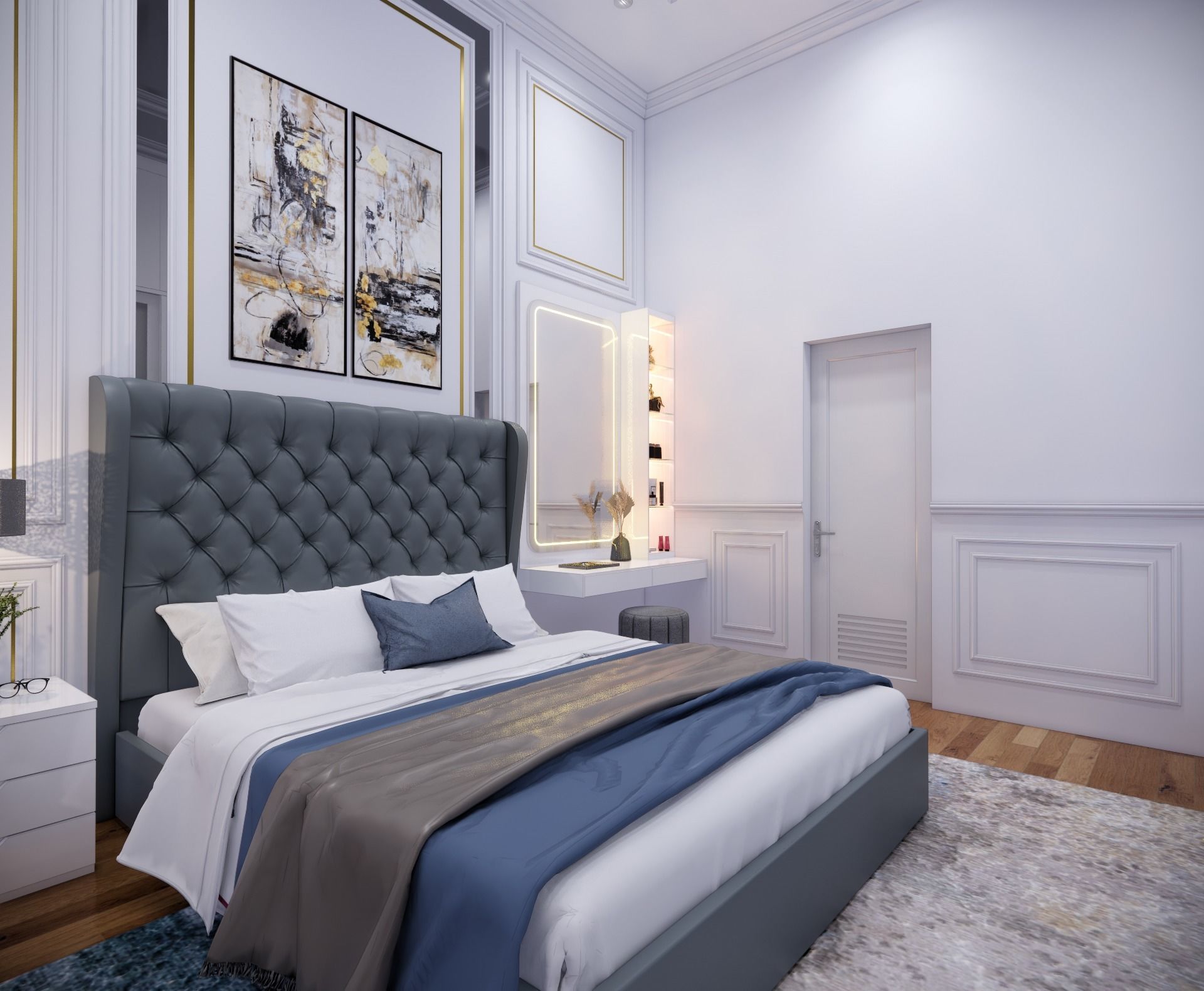 Scene Render Scene Render Masterbedroom Classic File Sketchup Render Enscape 3D ...
