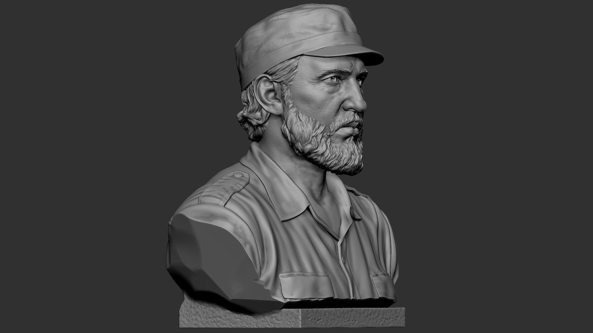 Fidel Castro 3D model 3D printable | CGTrader