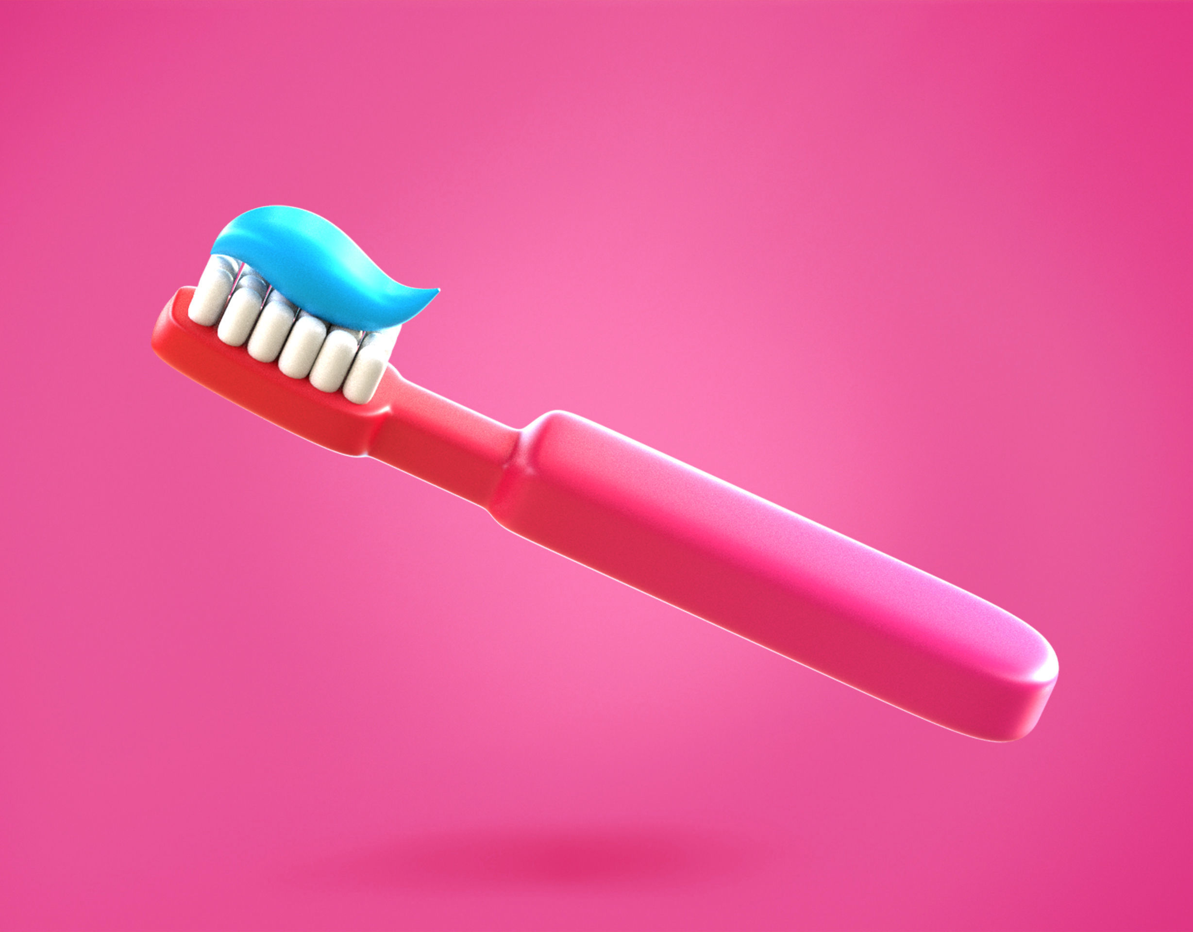 3D model Toothbrush Emoji new Animated VR / AR / lowpoly CGTrader