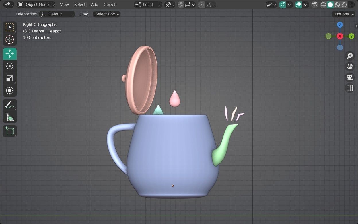 3D model Teapot Emoji new Animated VR / AR / lowpoly CGTrader