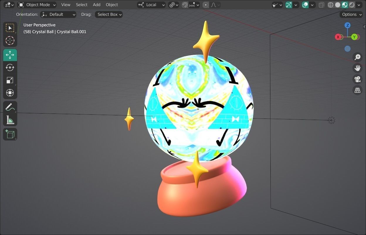 3D model Crystal Ball Emoji new Animated VR / AR / lowpoly CGTrader
