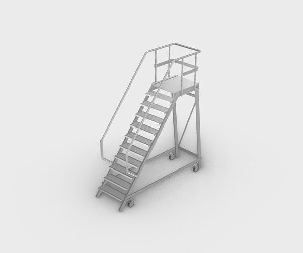 Rolling Ladder free 3D model CGTrader
