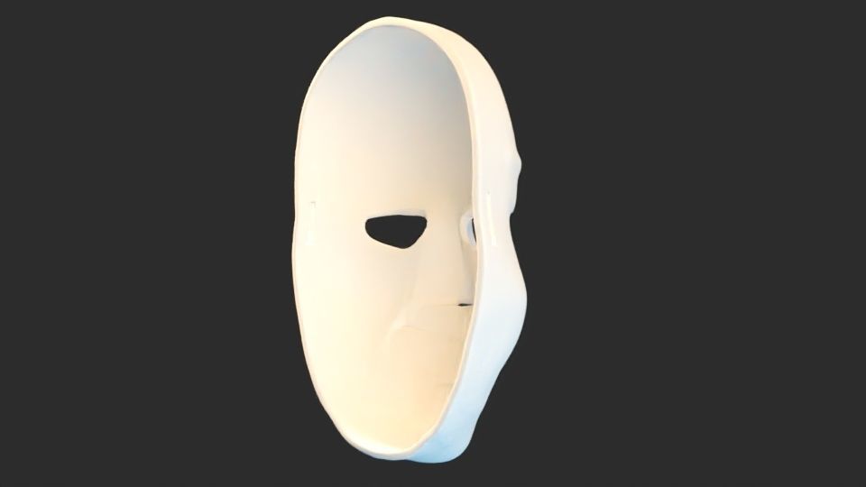 The Purge Mask Female Face Purge Night Cosplay Mask 3D model 3D