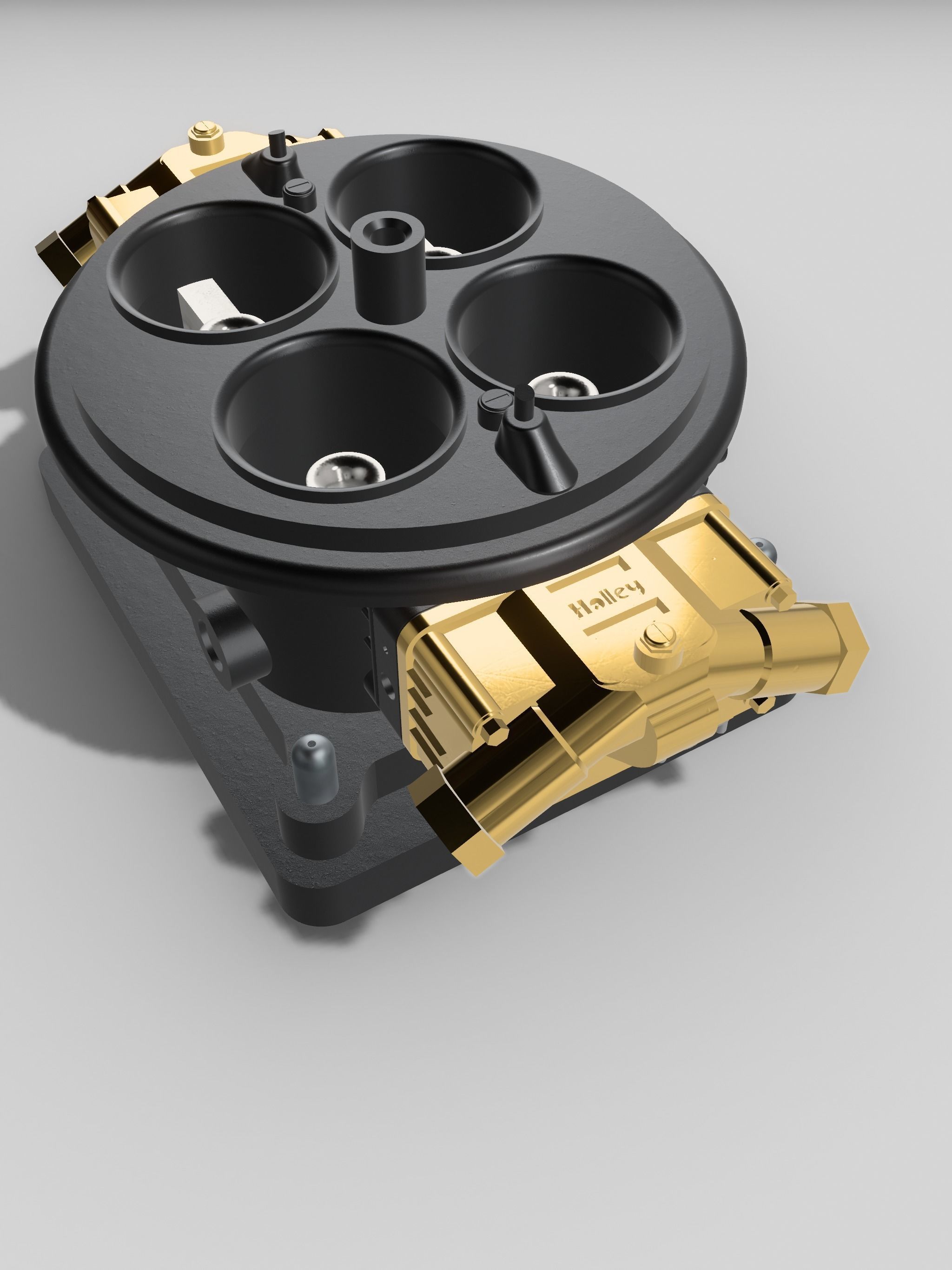 DOMINATOR CARB 3 PIECE 4500 CARBURETOR 3D model 3D printable | CGTrader