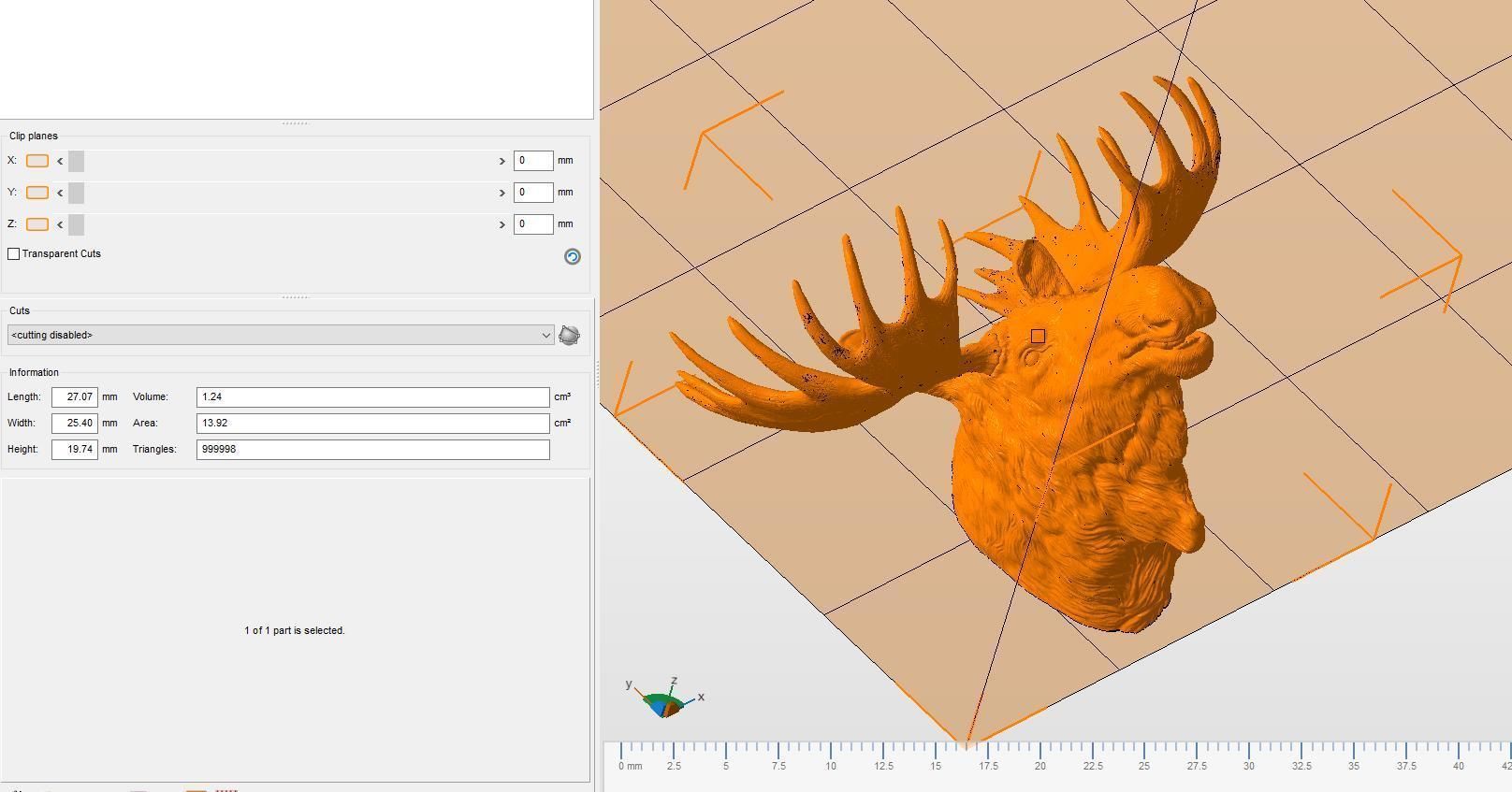 Moose Elk head 3D model 3D printable CGTrader
