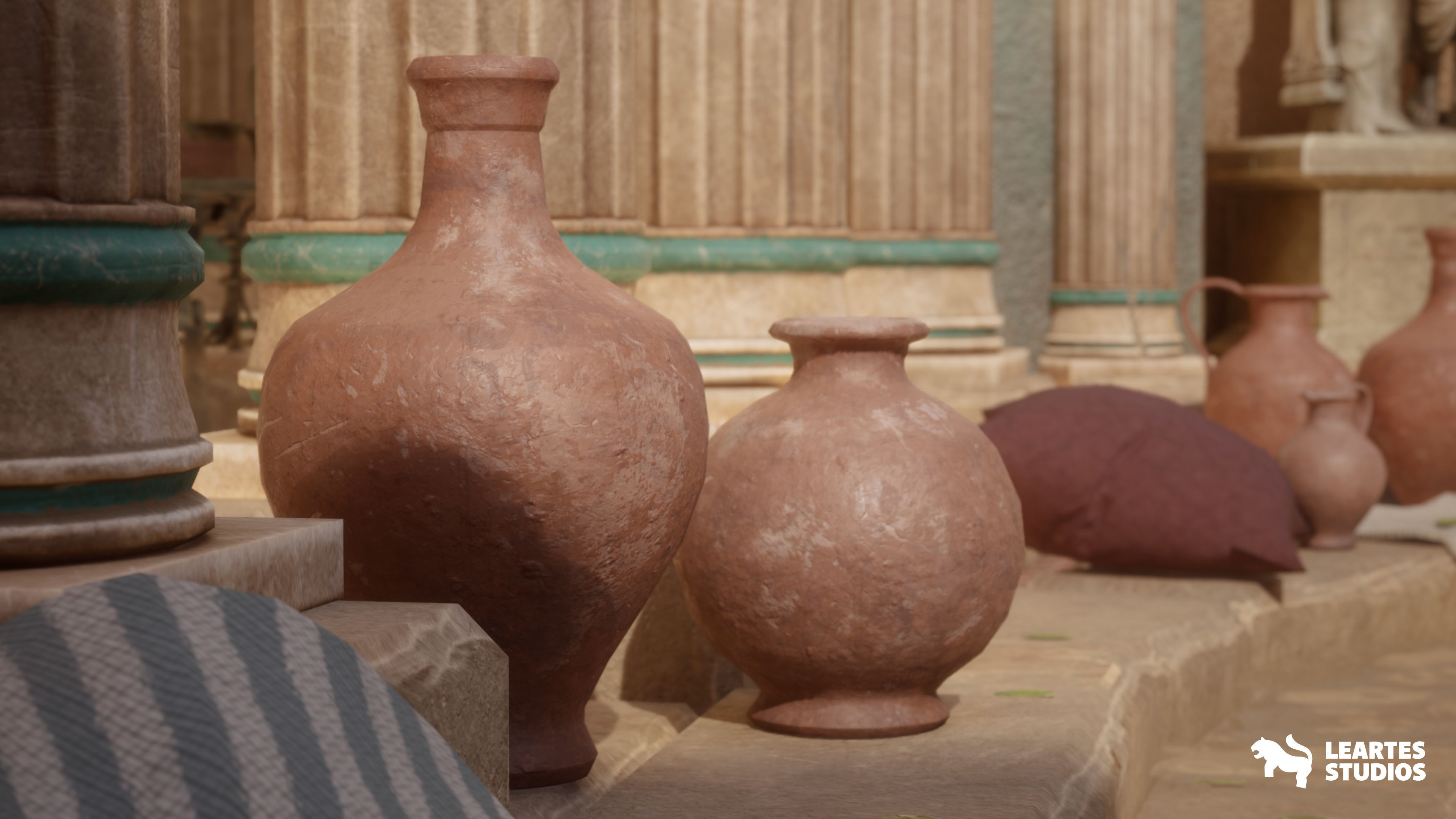 3D model Neptune Roman Bath VR / AR / lowpoly CGTrader