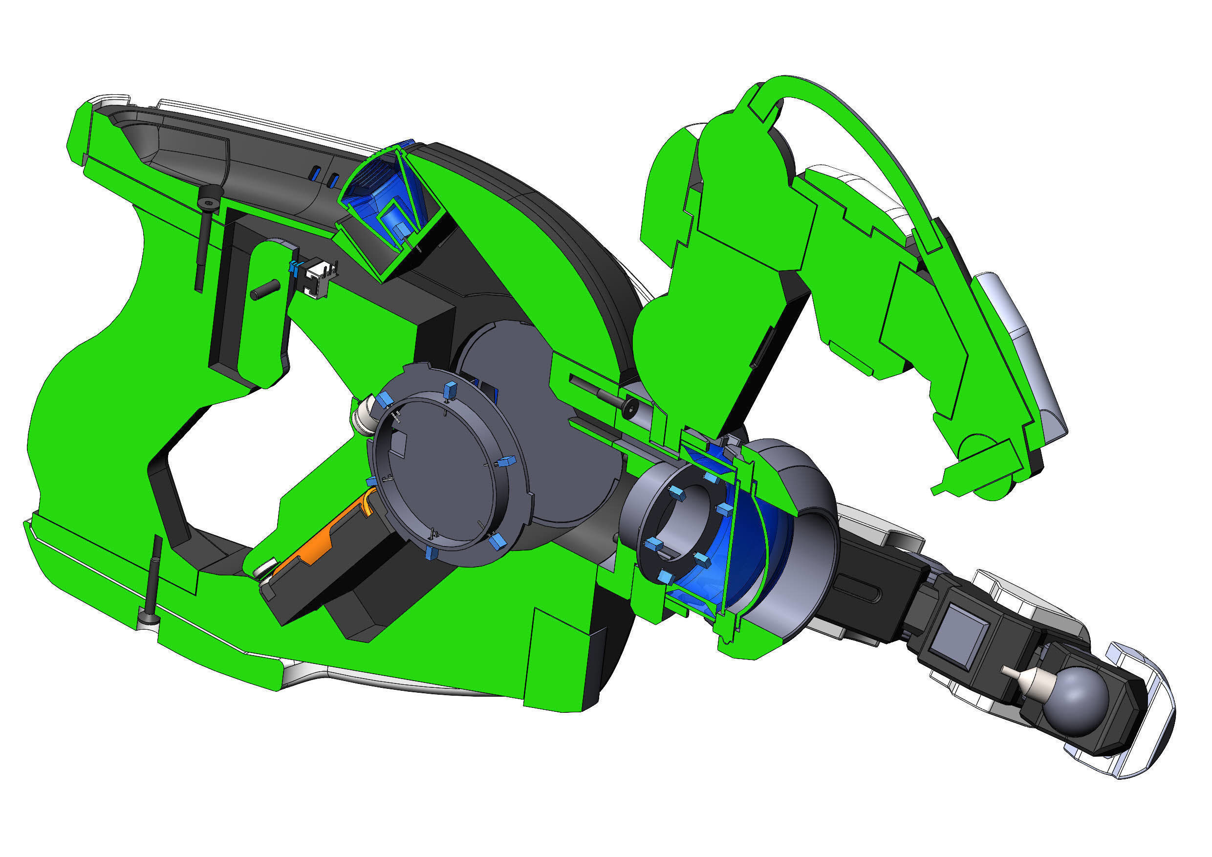 Symmetra Blaster - Overwatch - Commercial - Printable - STL 3D model 3D ...