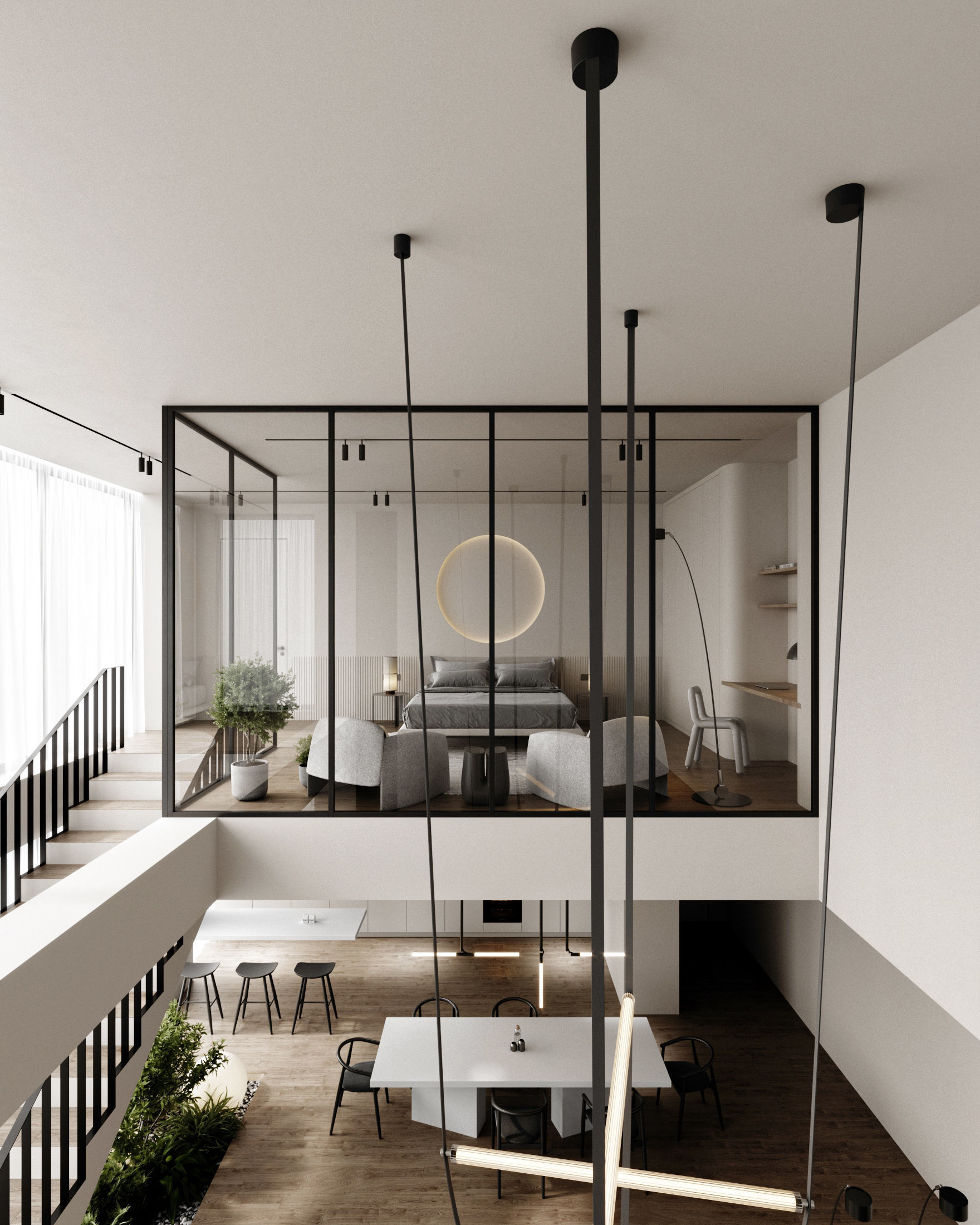 Interior Scene Japandi - 3d Model - Lighting 3D model | CGTrader