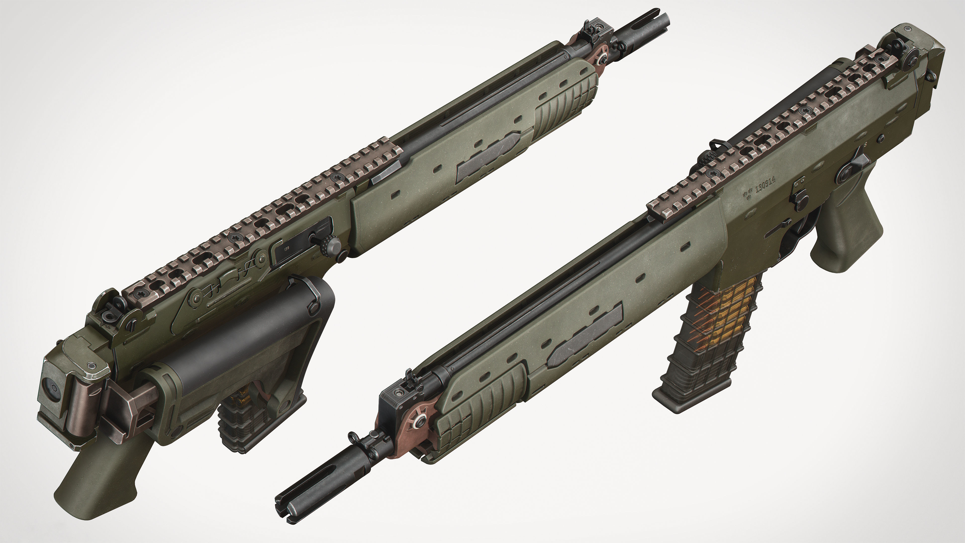 3D model AK5C rifle VR / AR / low-poly | CGTrader