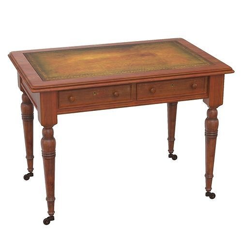 Antique Victorian Writing Table 3D model CGTrader