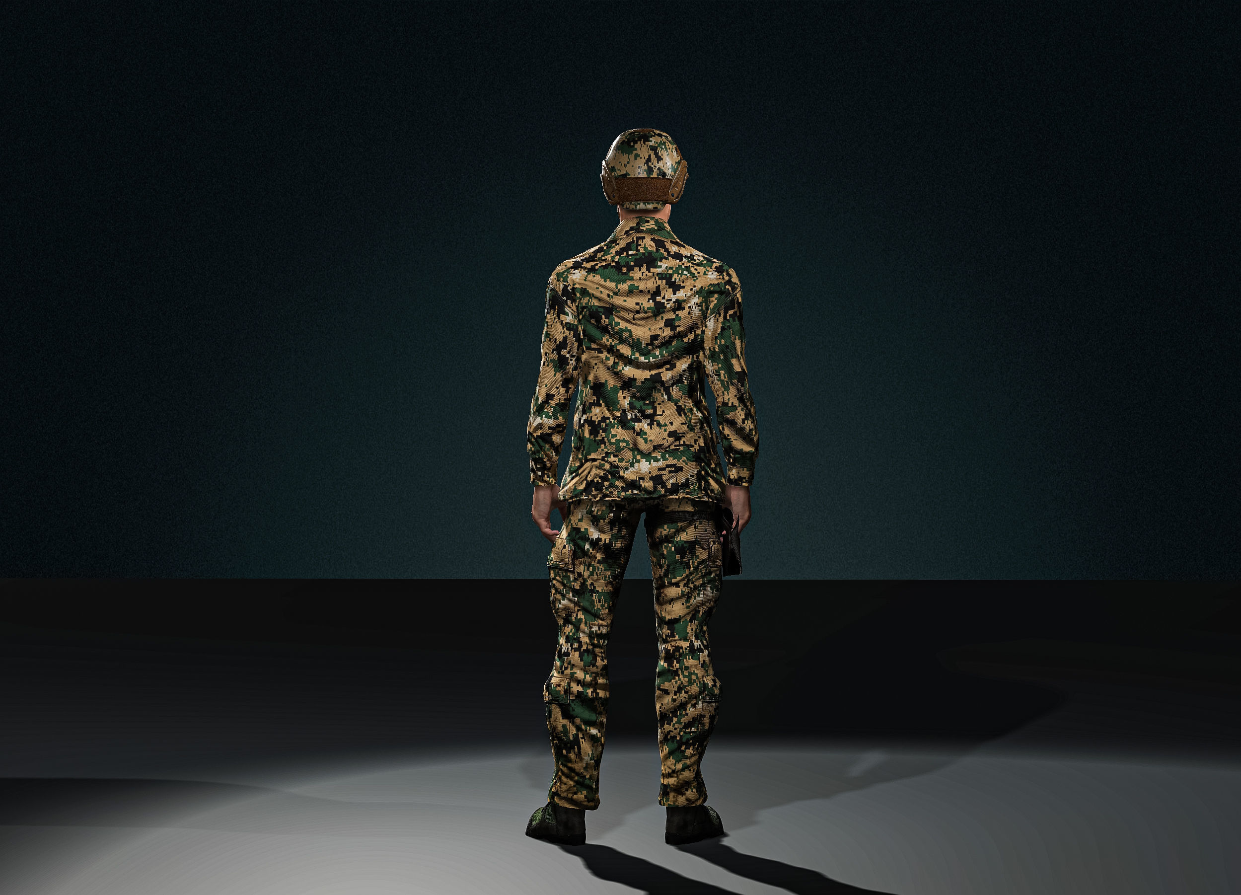 3D model High Quality Realistic Solider Forest 02 VR / AR / low-poly ...