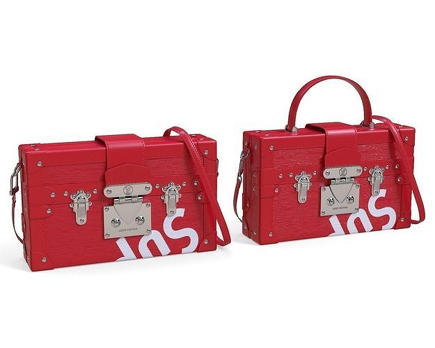 3D model Louis Vuitton Petite Malle Red VR / AR / lowpoly CGTrader