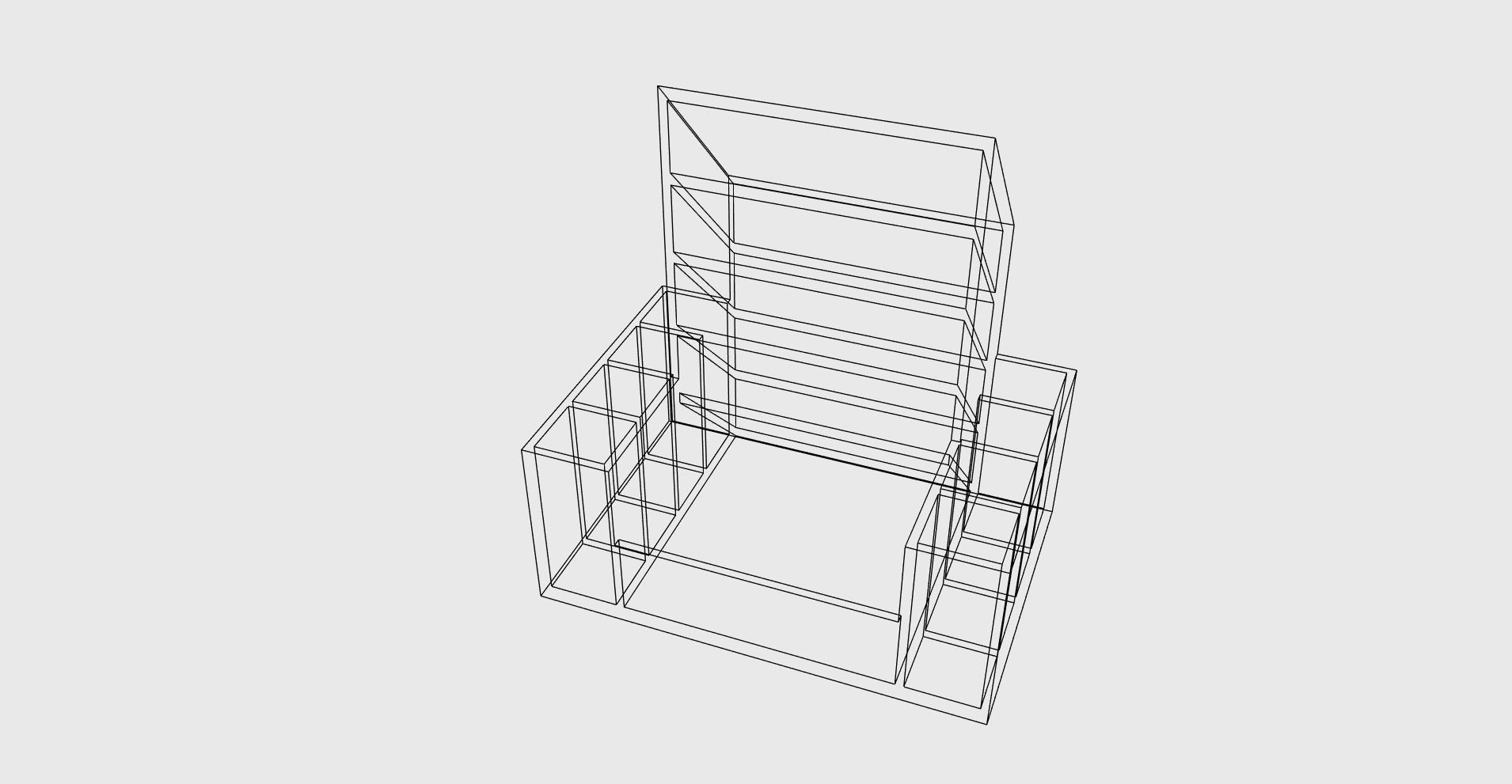 Organizer easy print 3D model 3D printable | CGTrader