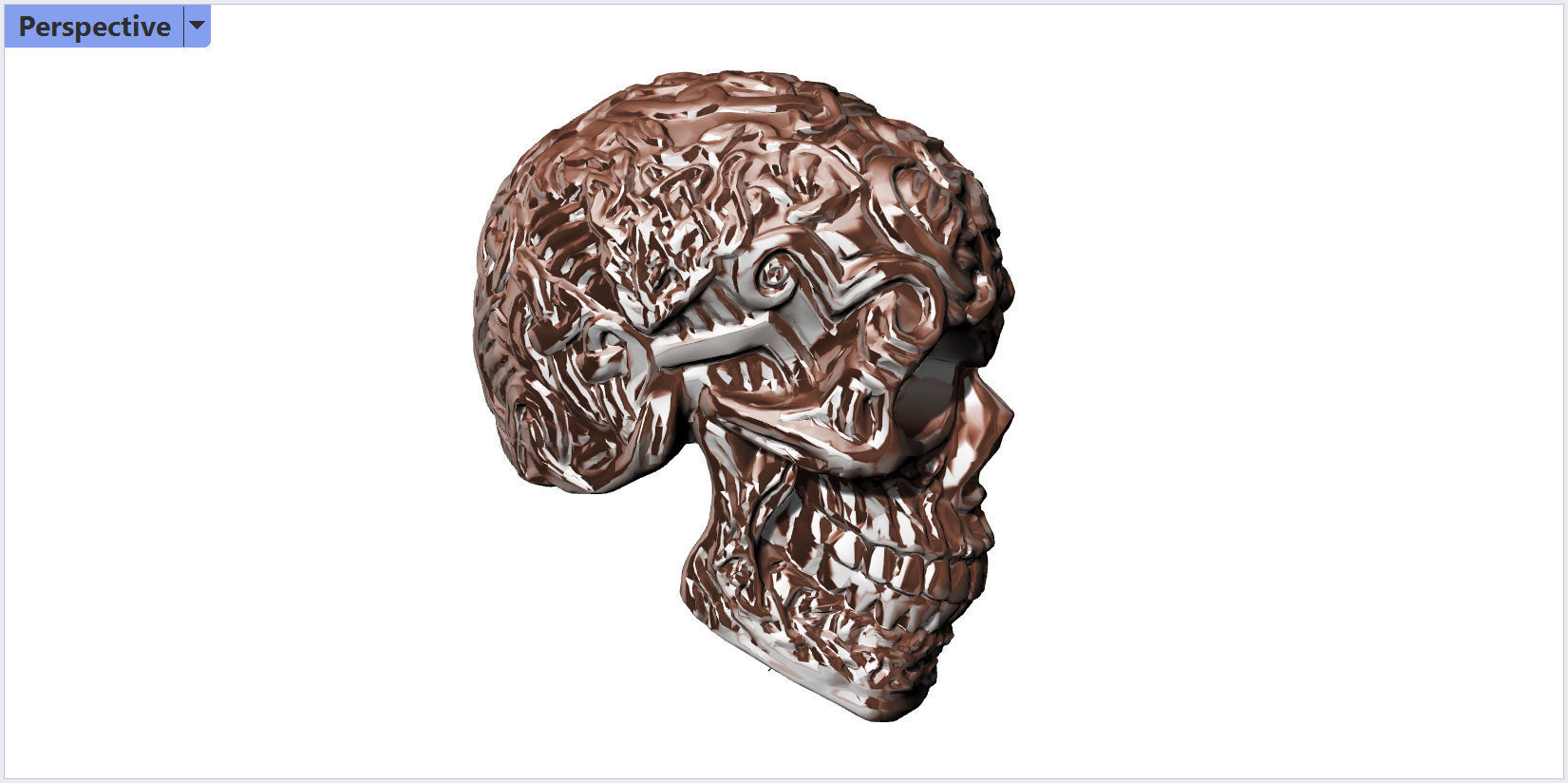 skull 3d print model modern design 3D model 3D printable | CGTrader