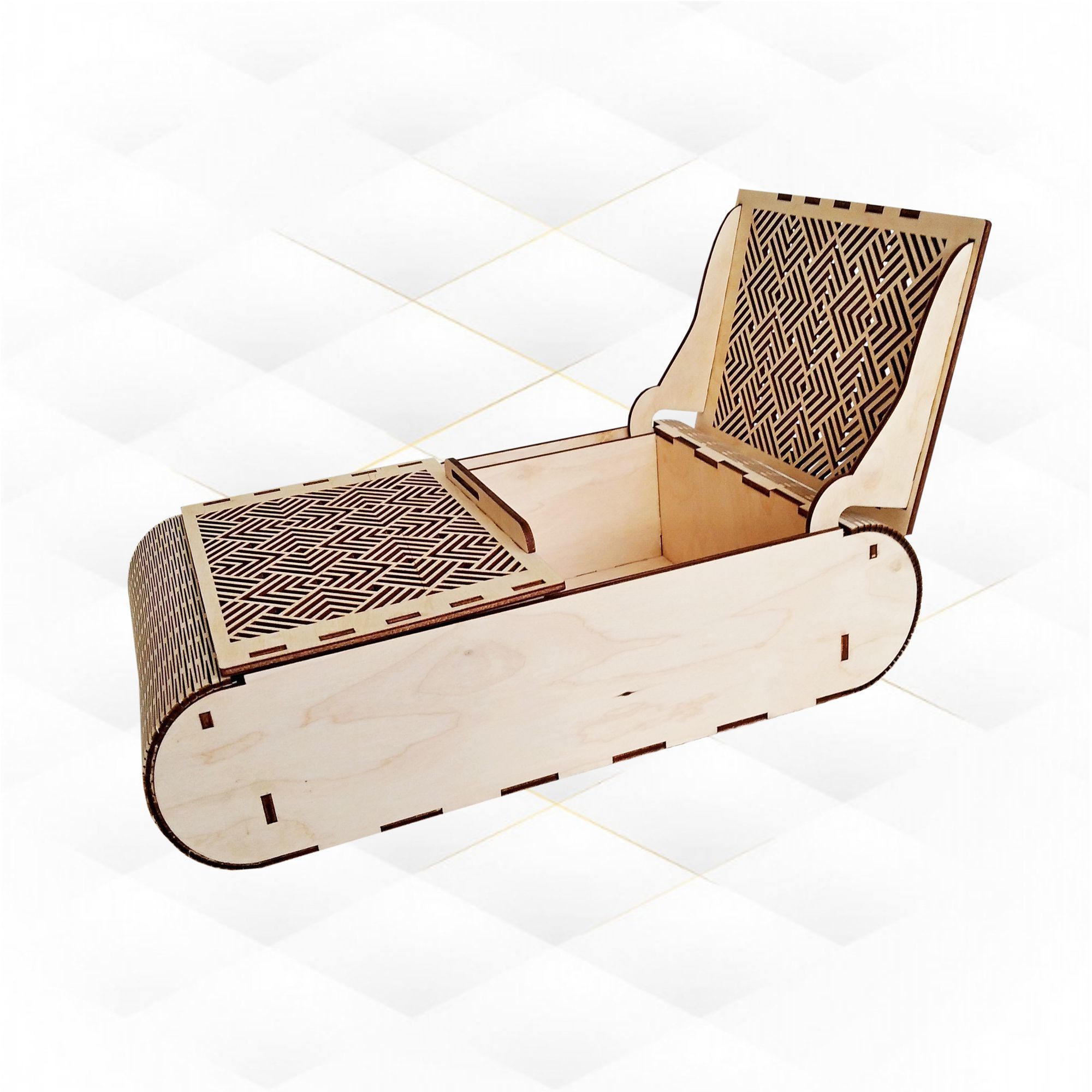 Two sash box download laser cut plan boxes laser cutting design 3D model 3D printable CGTrader