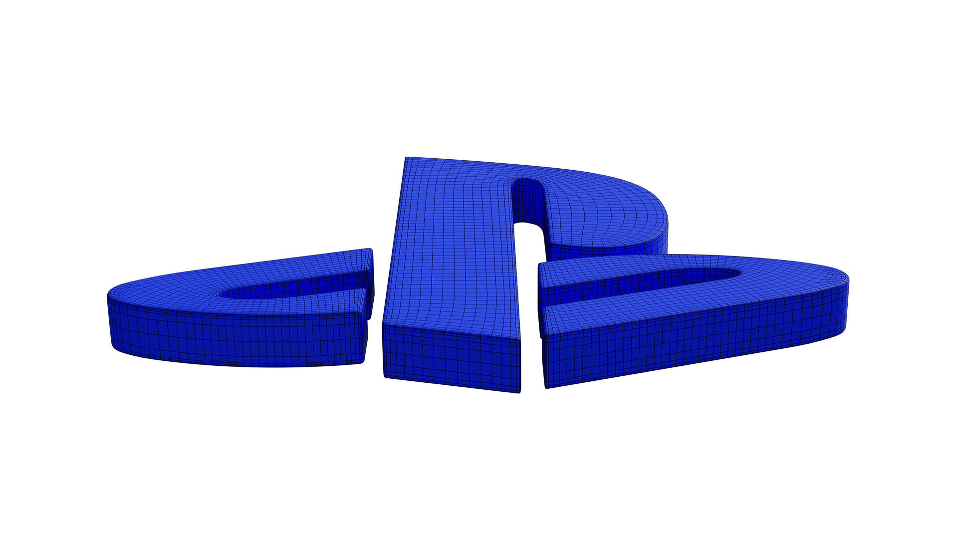 Playstation logo 3D model CGTrader