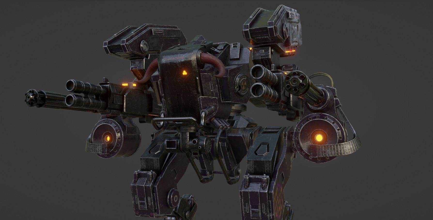3D model Mech Robot Machine Sci-Fi 3D model VR / AR / low-poly | CGTrader