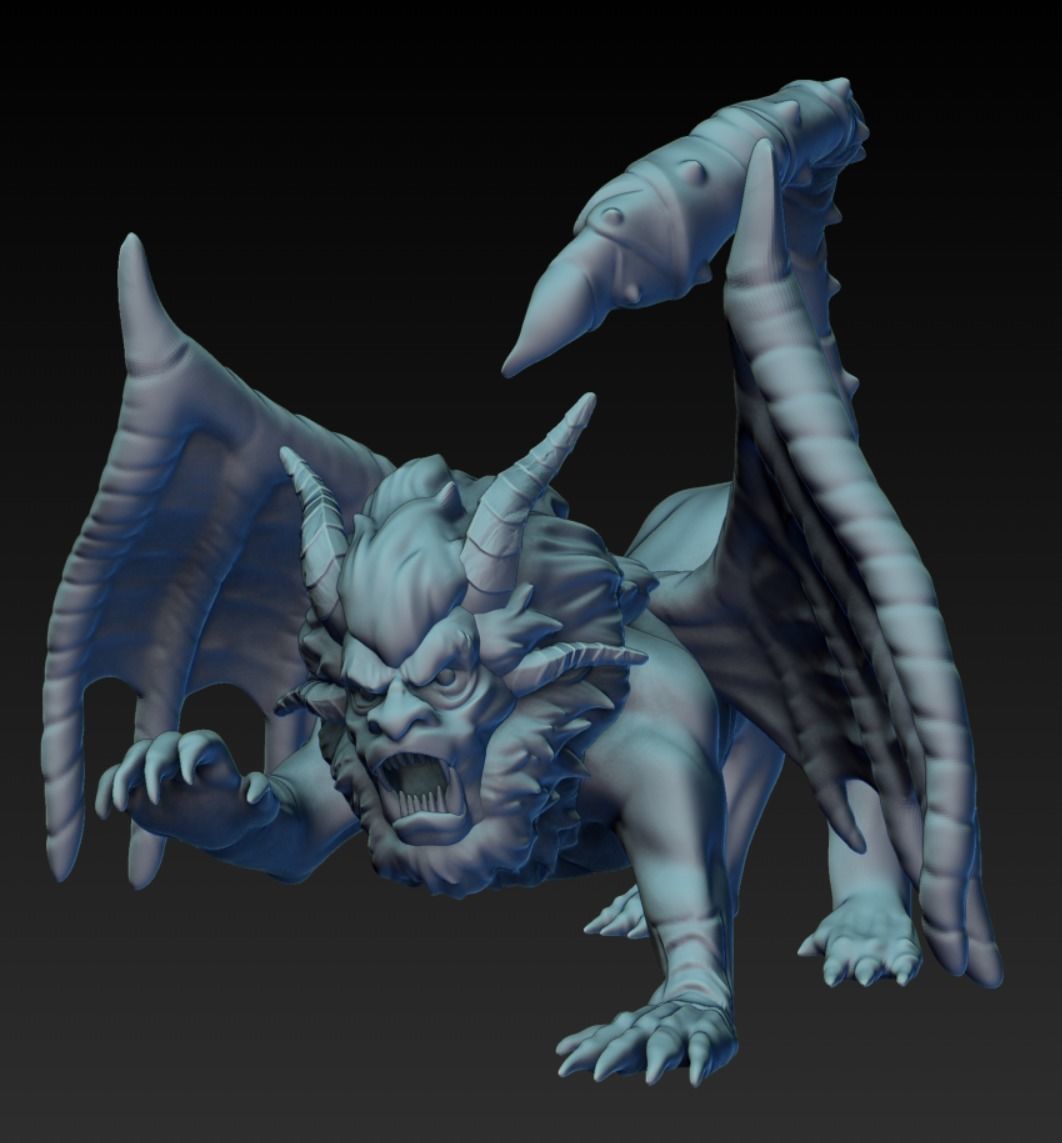 Figurine Miniature Manticore - Échelle 1/72 (20mm) - Univers Age Of Mythology - Pour Jeux Ou Collection