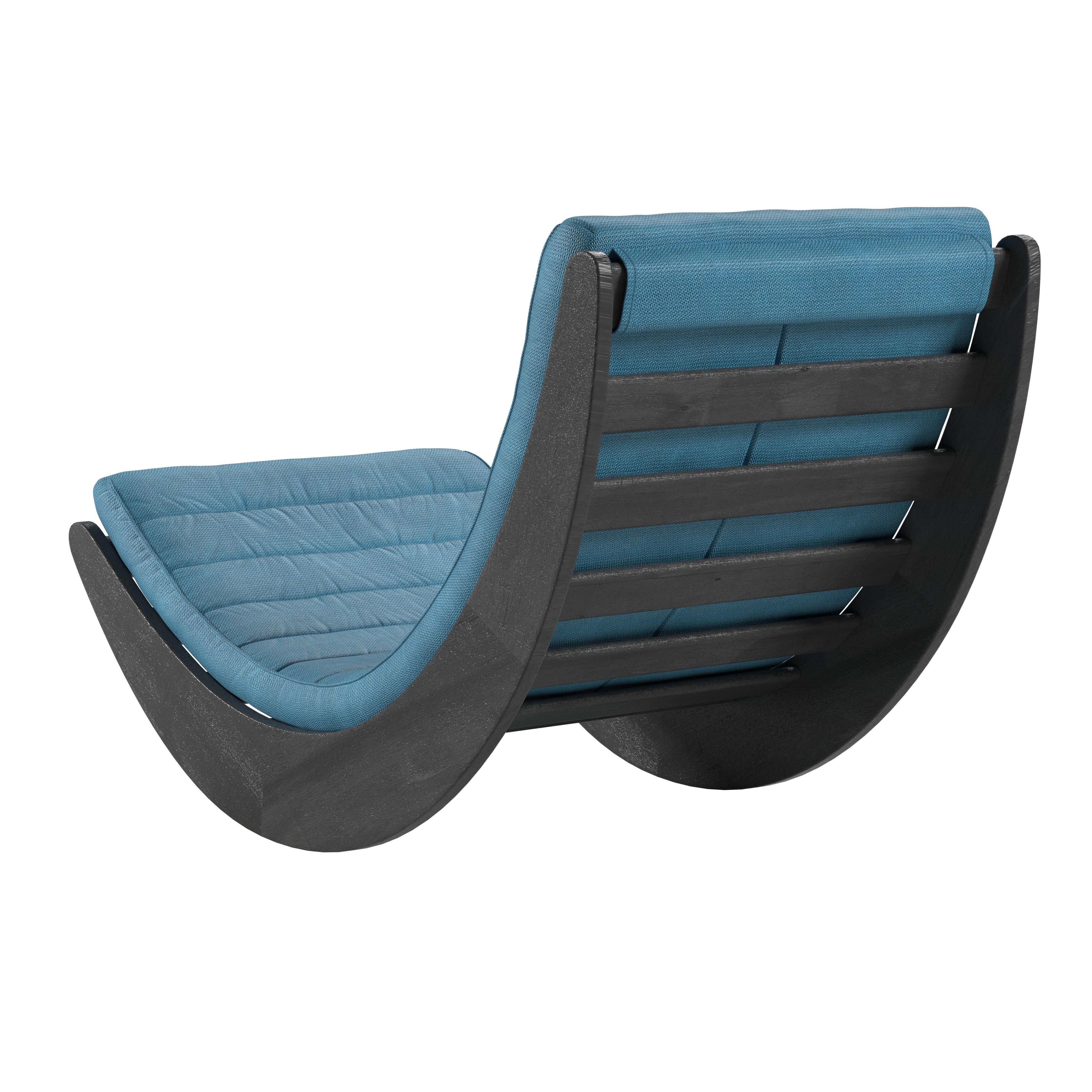 Fabric Relaxer Rocking Chair 13990804 3D model animated CGTrader