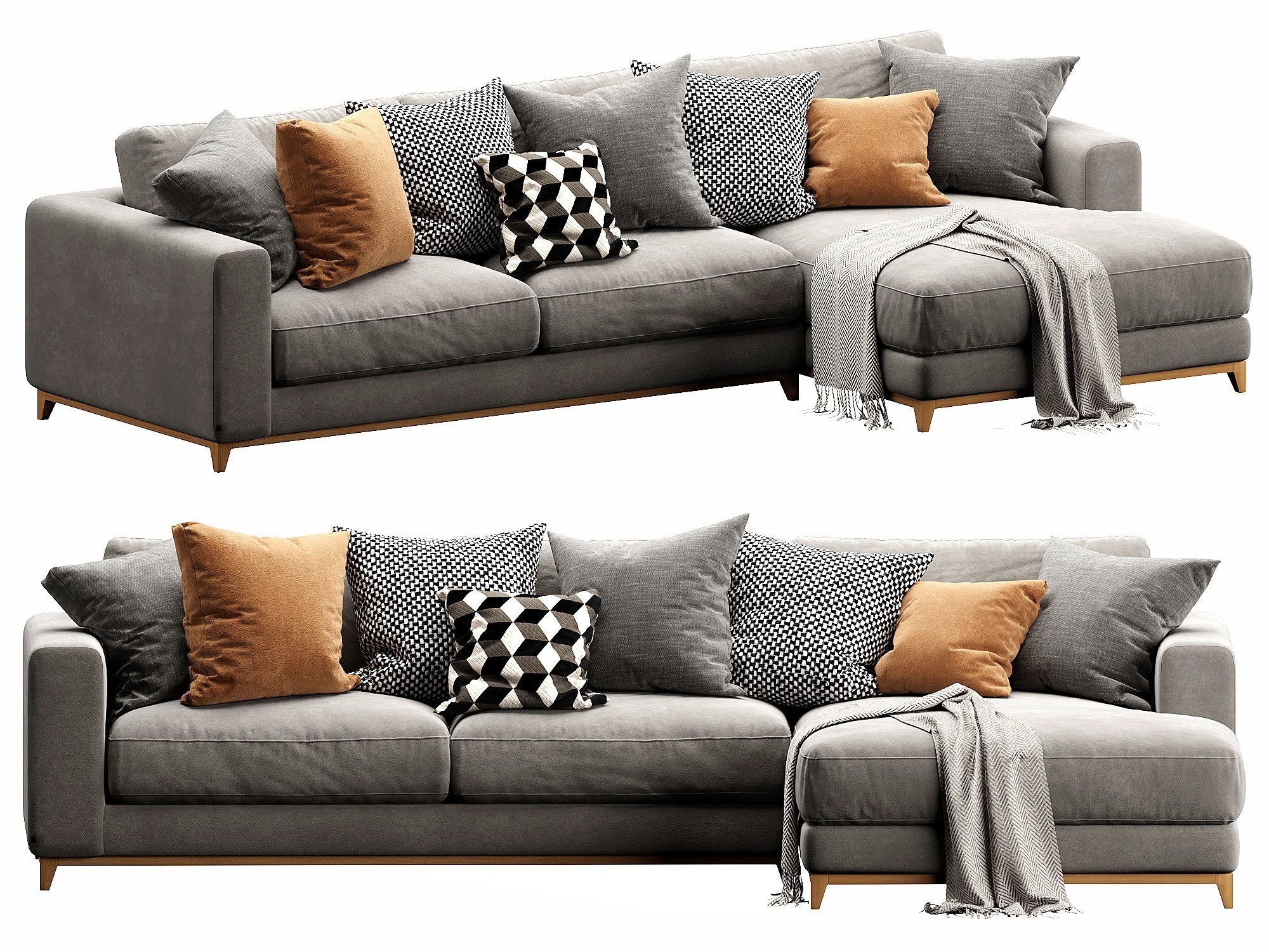 Nick Scali Spencer Chaise Lounge 3D model CGTrader