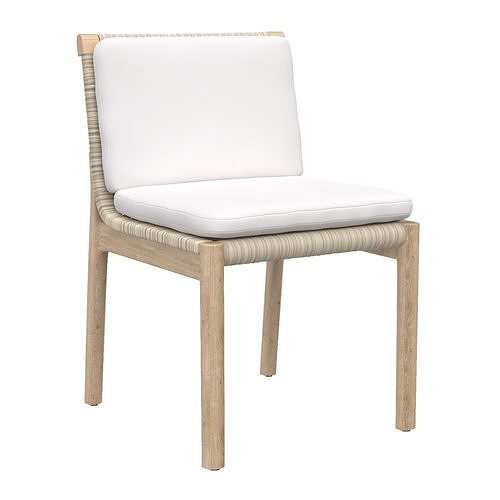 Mesa Teak Dining Side Chair 3D model CGTrader