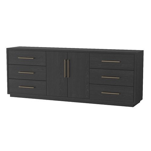 Manning Modern Media Console Sideboard 011484 3D model CGTrader
