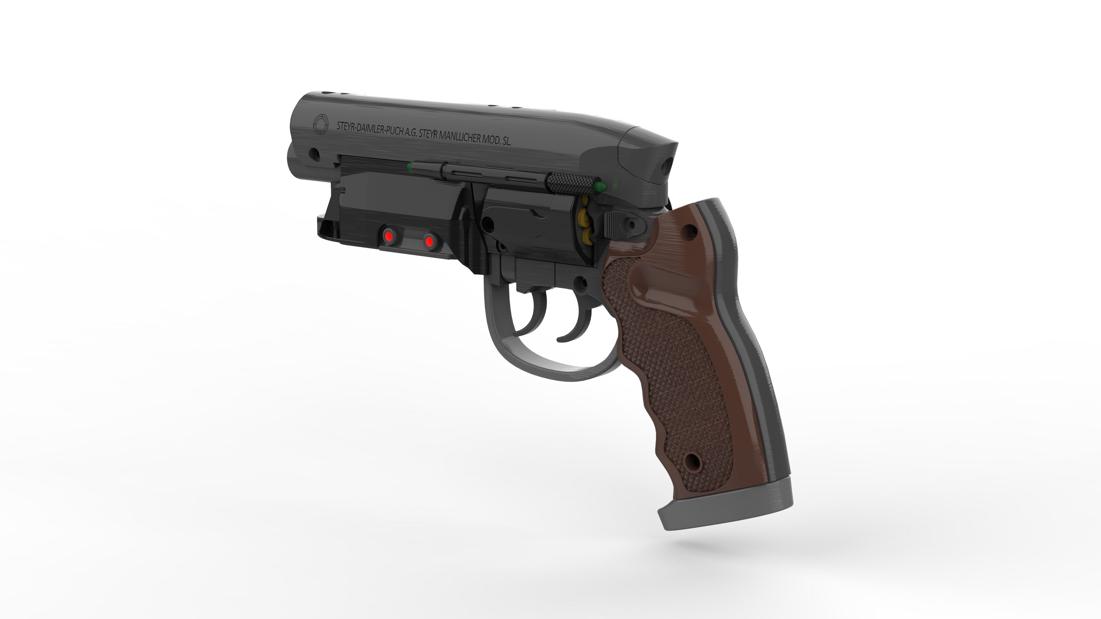 Deckards Blaster - Blade Runner - Printable 3d model - STL 3D model 3D ...