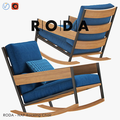 RODA - NAP Rocking Chair 3D model | CGTrader