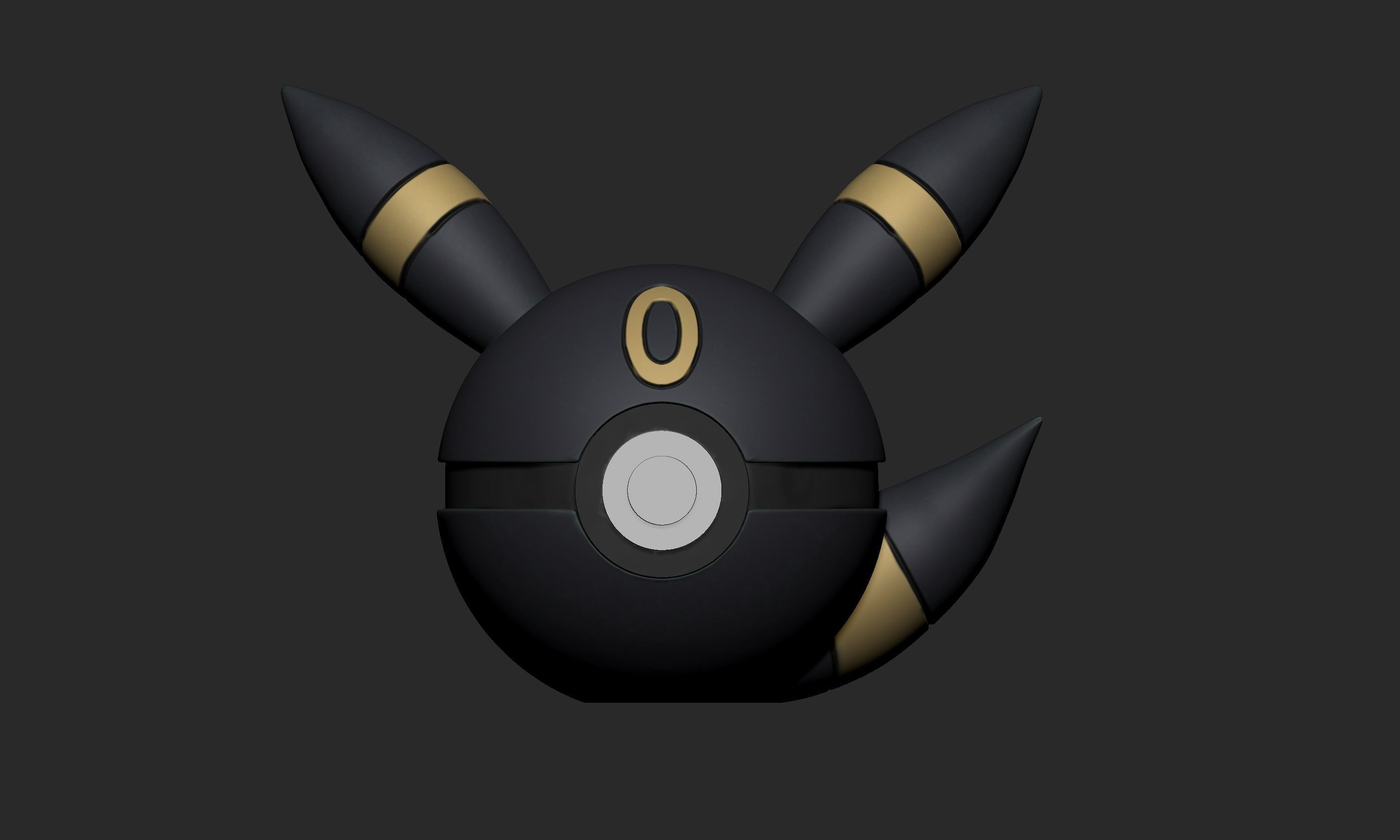 Pokemon Umbreon Pokeball 3D model 3D printable | CGTrader