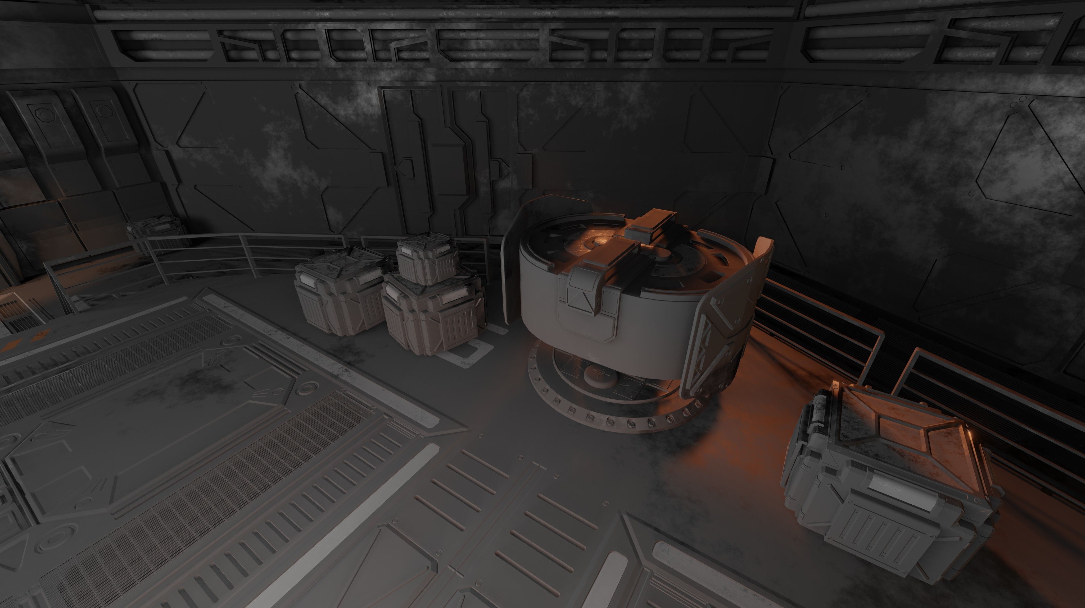 Laboratory control room 3D model | CGTrader