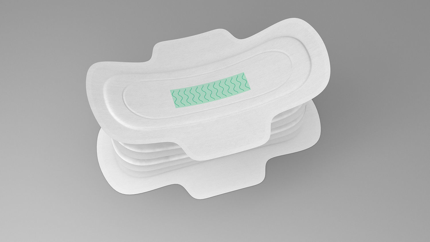Sanitary Napkin Pads Layers 3D model CGTrader