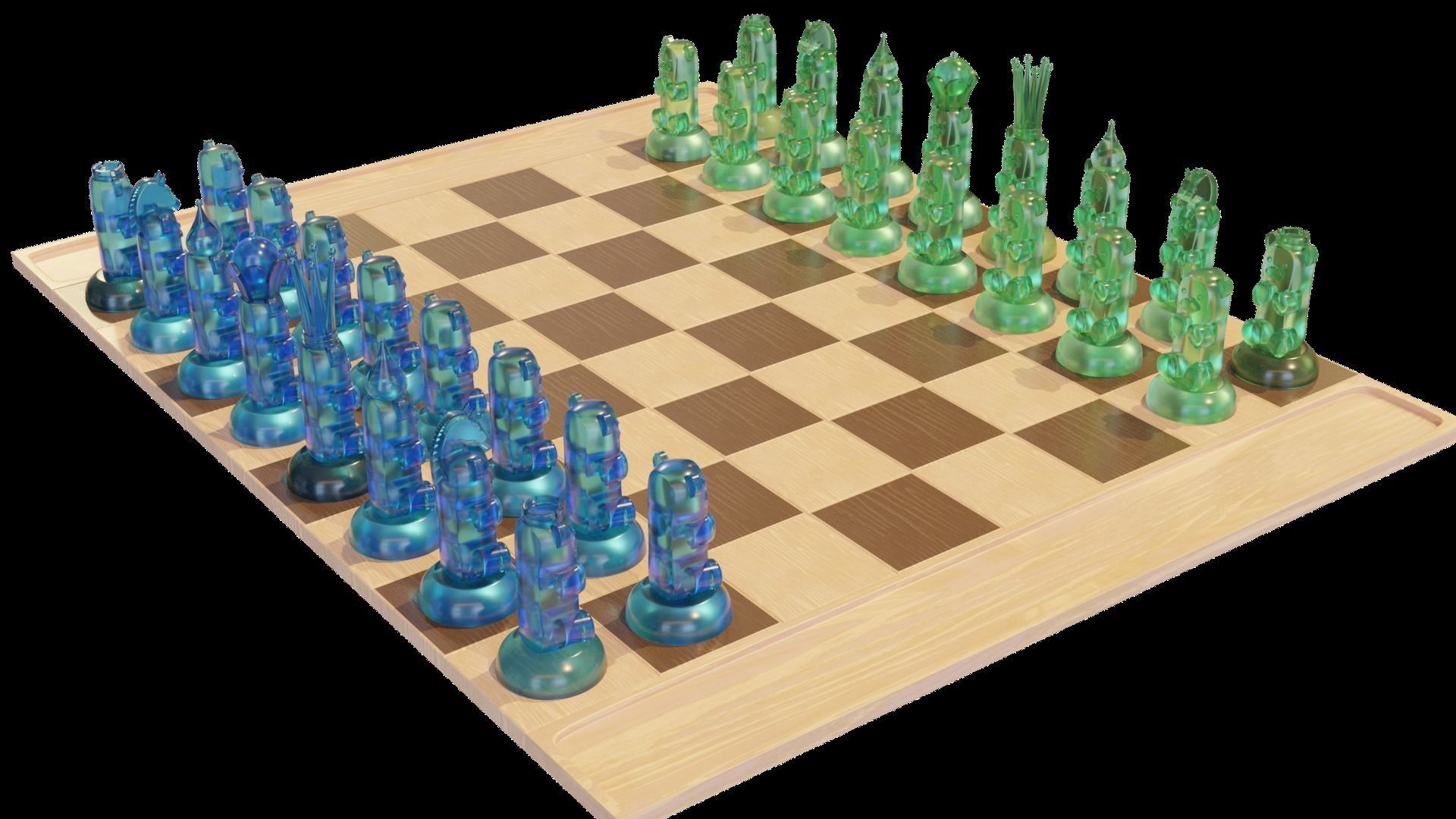 Gummy Bear Chess Set 3D model 3D printable | CGTrader