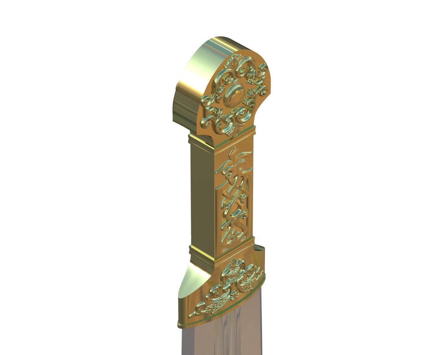 Ancient Ornate Sword for 3D Print 3D model 3D printable | CGTrader