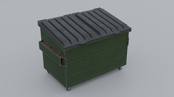 3D model Front Load Container VR / AR / low-poly | CGTrader
