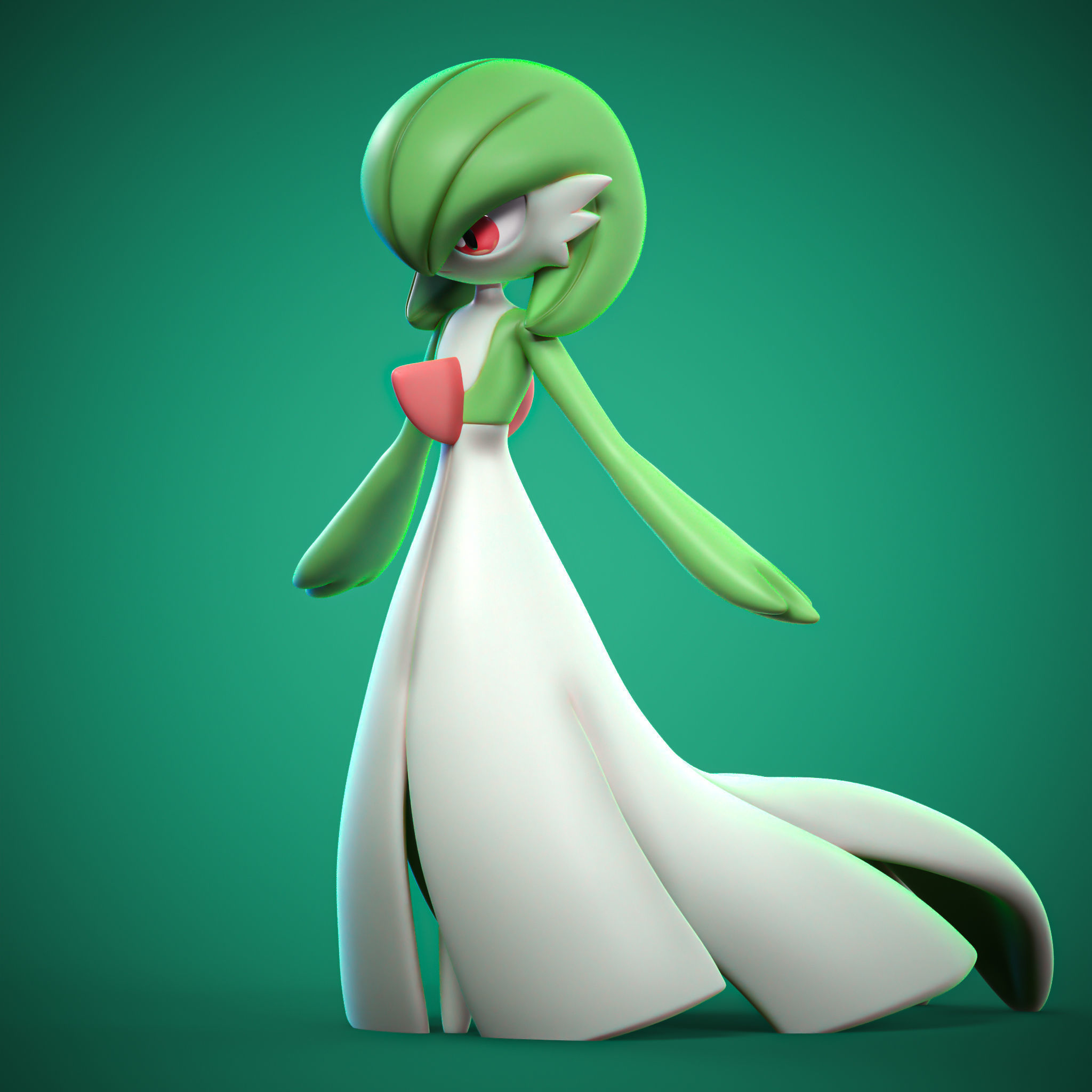 GARDEVOIR POKEMON 3D model 3D printable | CGTrader