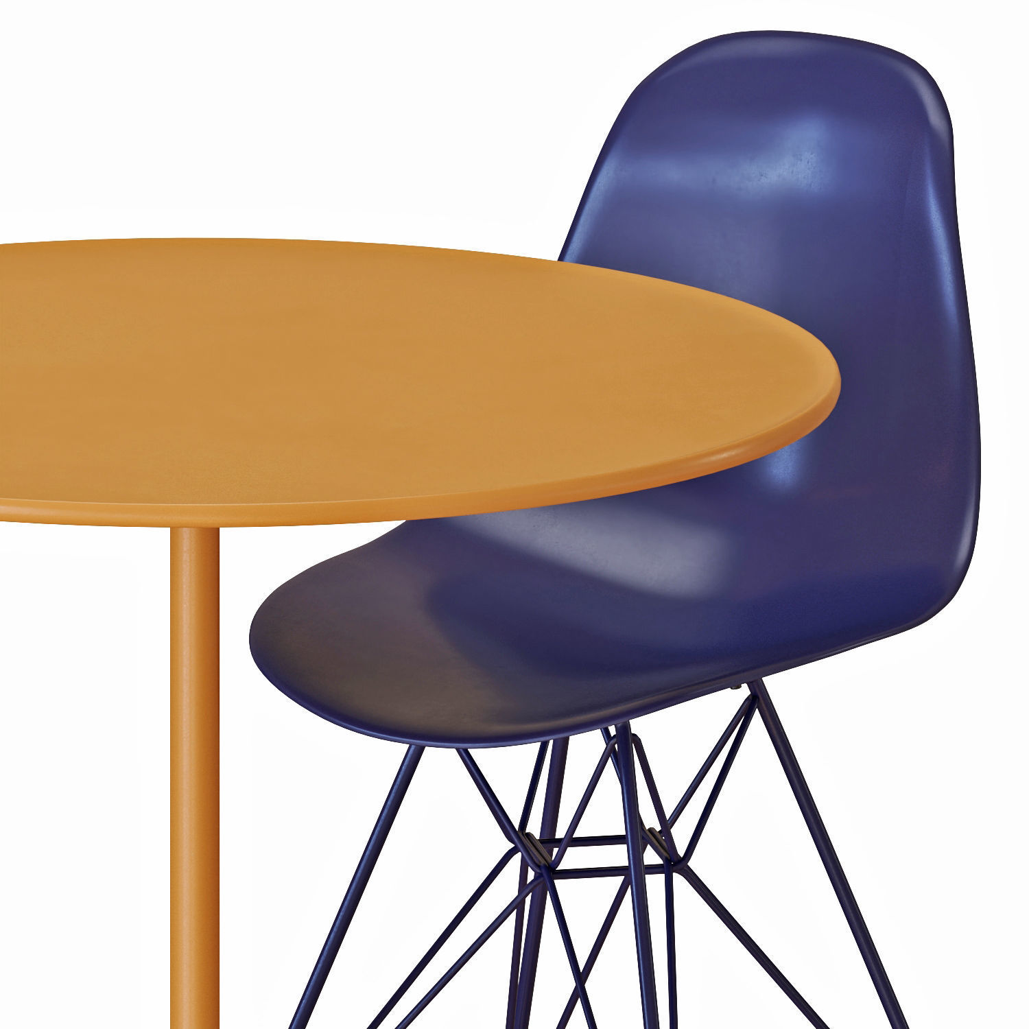 EAMES Dining Table And Chairs 3D model CGTrader