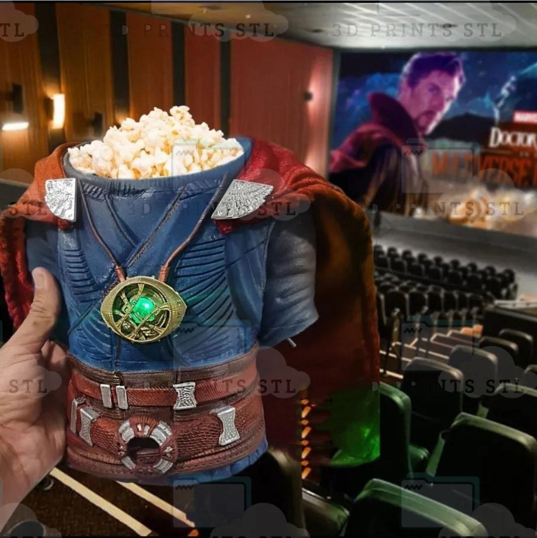 Dr Strange Popcorn Bucket Popcorn Bowl Popcorn Time 3D model 3D