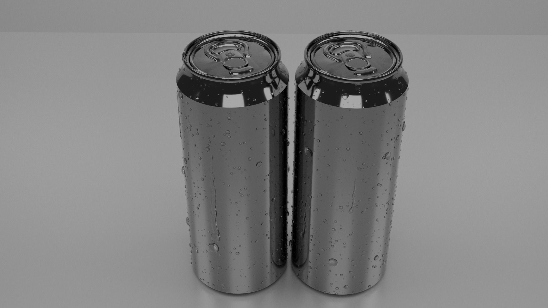 Tin Can with Water Droplets 3D model | CGTrader