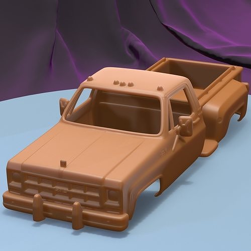 GMC SIERRA GRANDE 454 PICKUP 1979 printable car body 3D model 3D ...