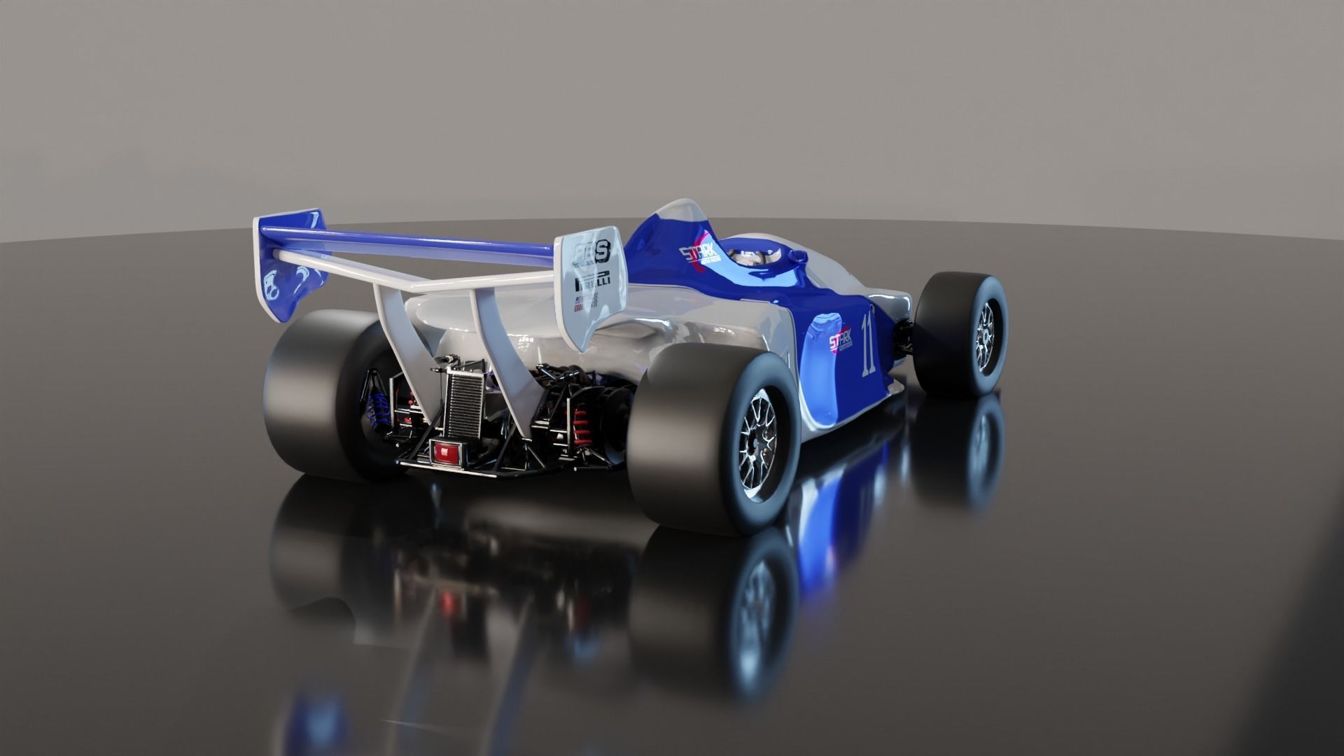 3D model stark f1 car VR / AR / lowpoly CGTrader